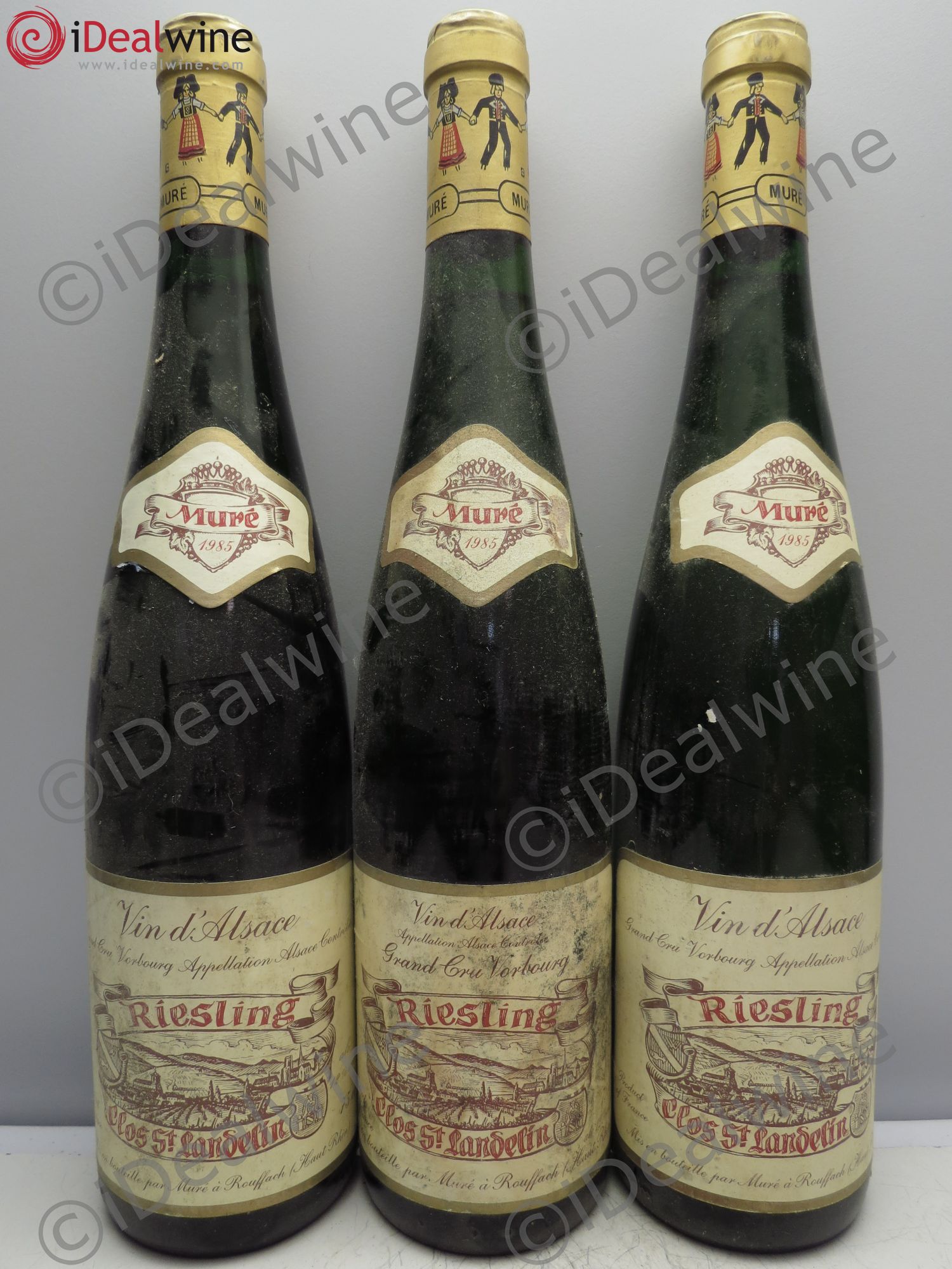 Riesling Grand Cru Clos St Landelin - Muré 1985 - Posten von 3 Flaschen - 0
