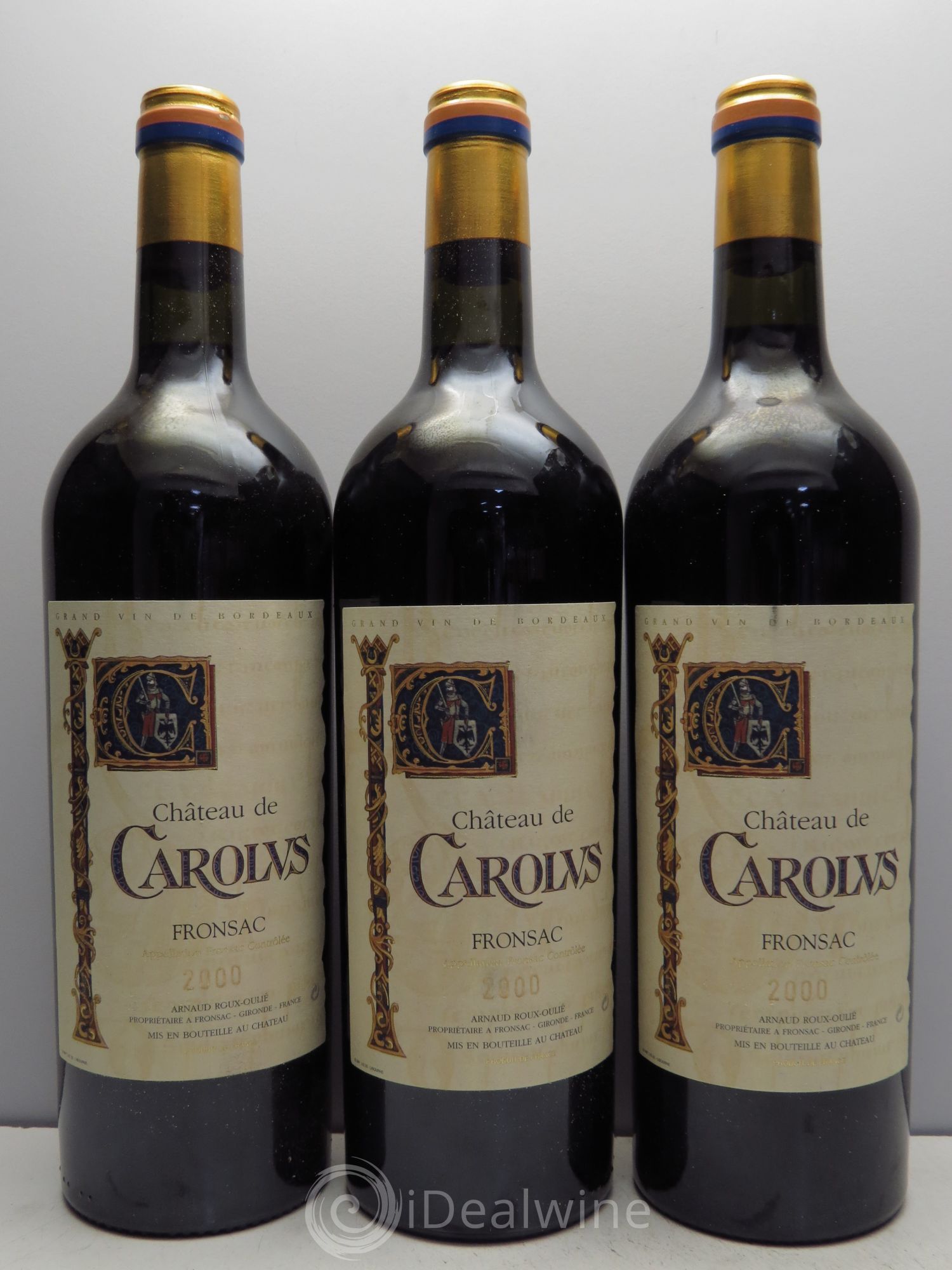 Fronsac de Carolus 2000 - Lot de 3 bouteilles - 0