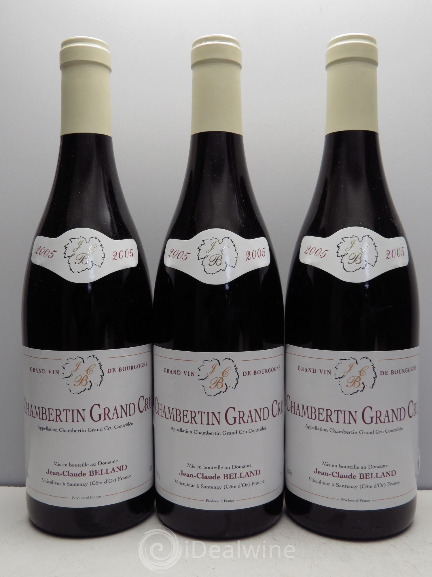 Chambertin Grand Cru JC Belland 2005 - Lot de 3 bouteilles - 0
