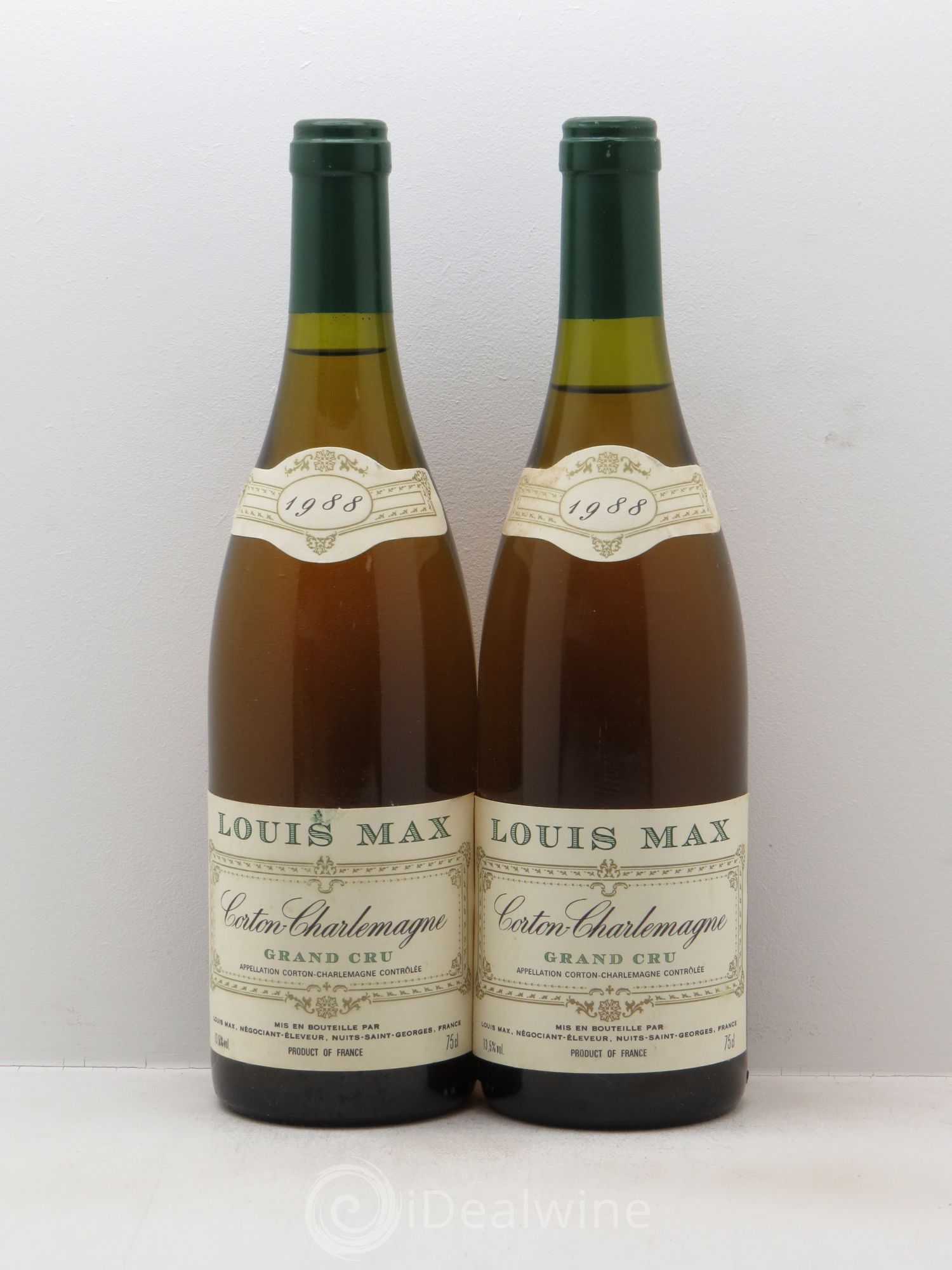 Corton-Charlemagne Grand Cru Louis Max 1988 - Lot de 2 bouteilles - 0