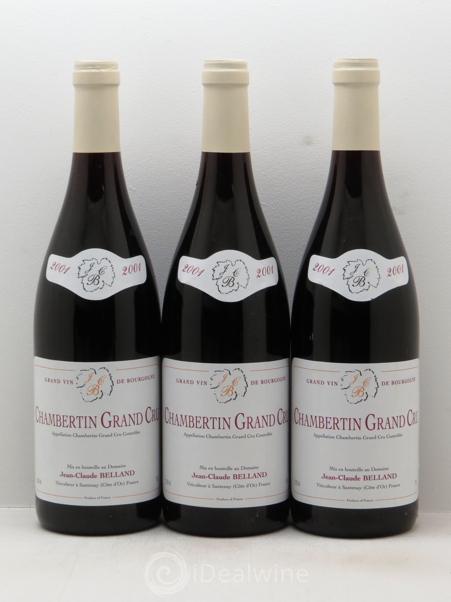 Chambertin Grand Cru Domaine Belland 2001 - Posten von 3 Flaschen - 0