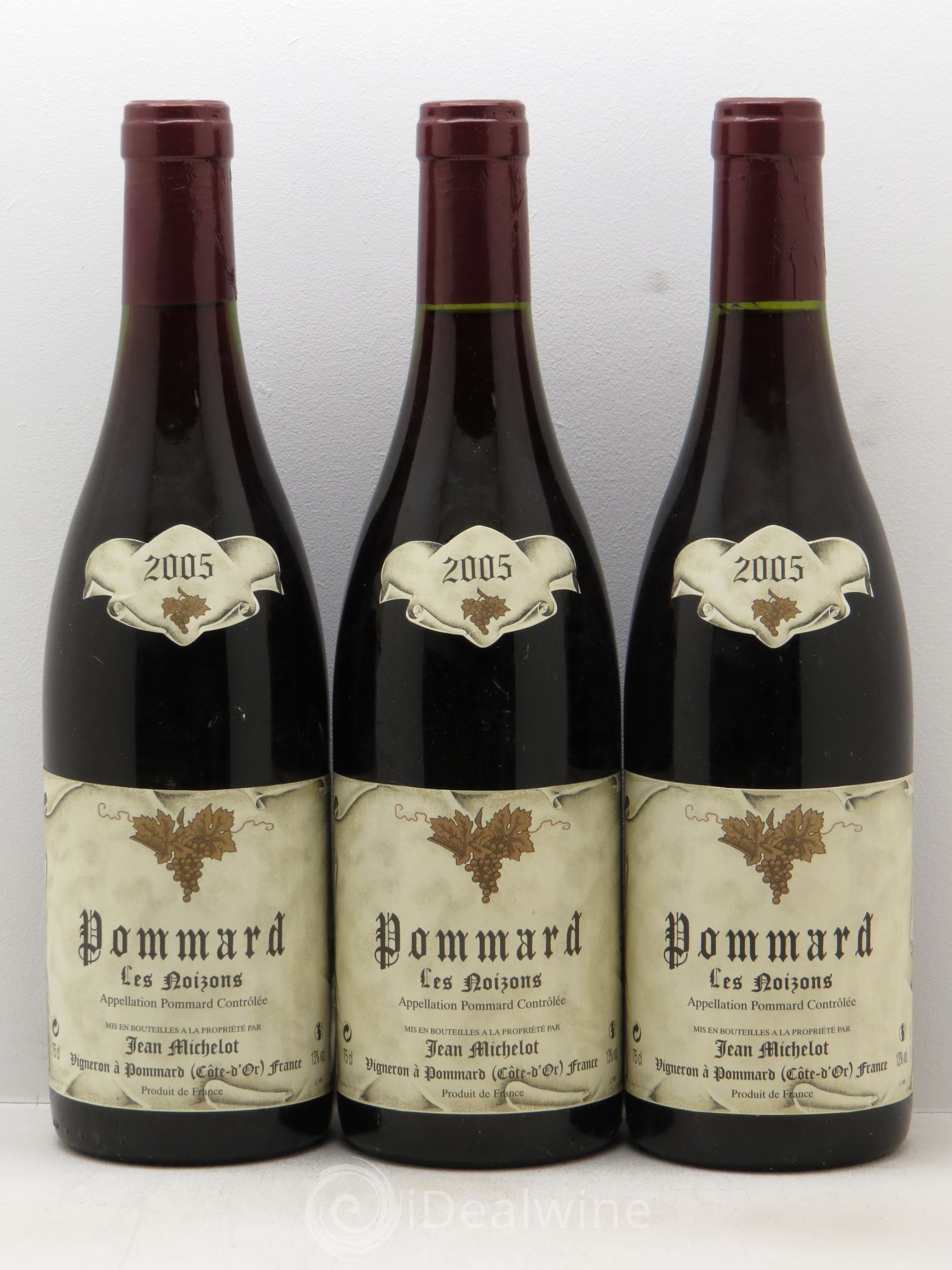 Pommard Les Noizons Jean Michelot 2005 - Lot de 3 bouteilles - 0