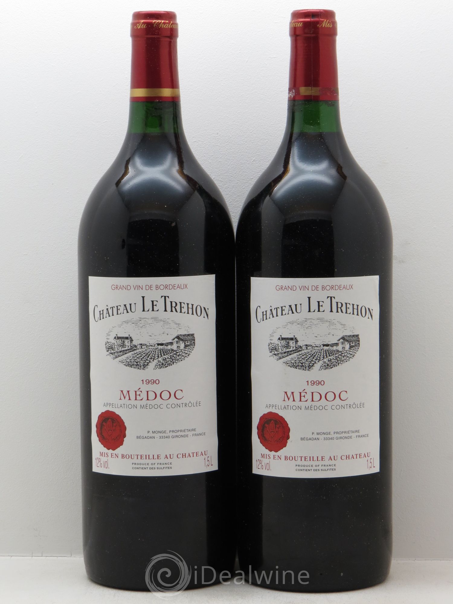 Médoc Le Tréhon 1990 - Posten von 2 Magnum - 0