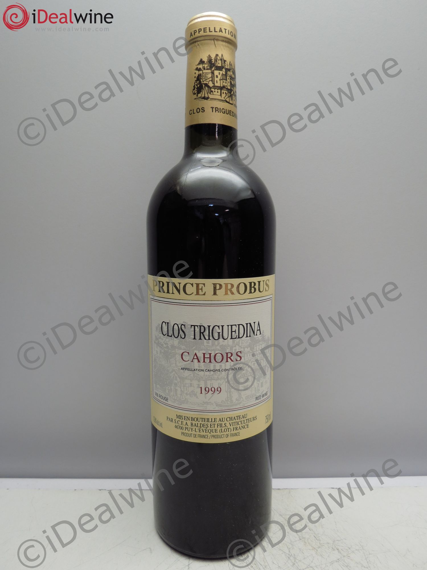 Cahors Clos Triguedina Probus Jean-Luc Baldès 1999 - Lot de 6 bouteilles - 0