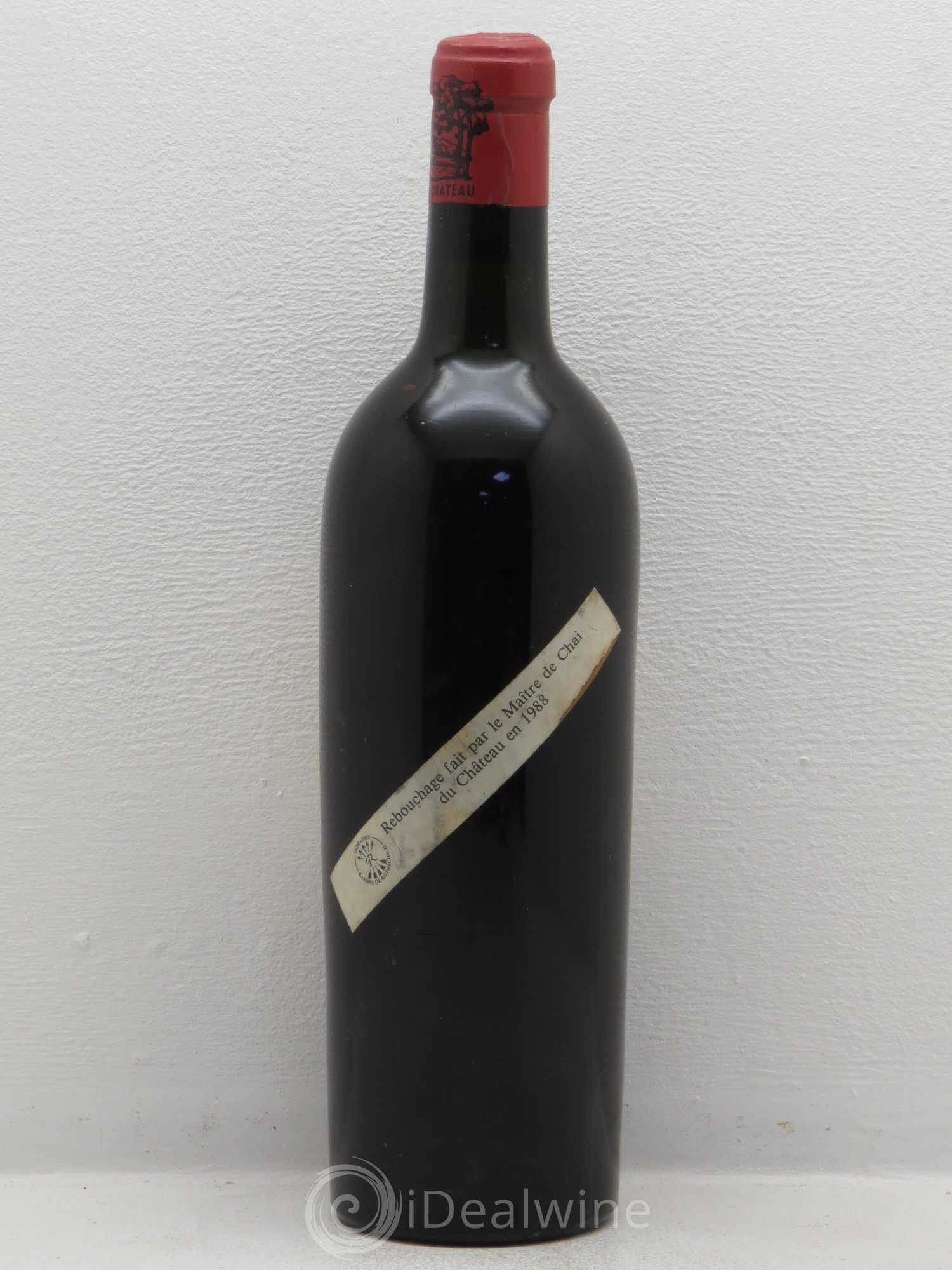 Château Lafite Rothschild 1er Grand Cru Classé 1929 - Lot de 1 bouteille - 1