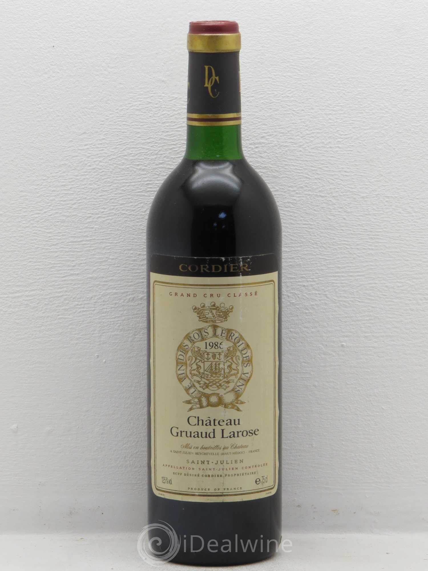 Château Gruaud Larose 2ème Grand Cru Classé 1986 - Lot de 1 bouteille - 0