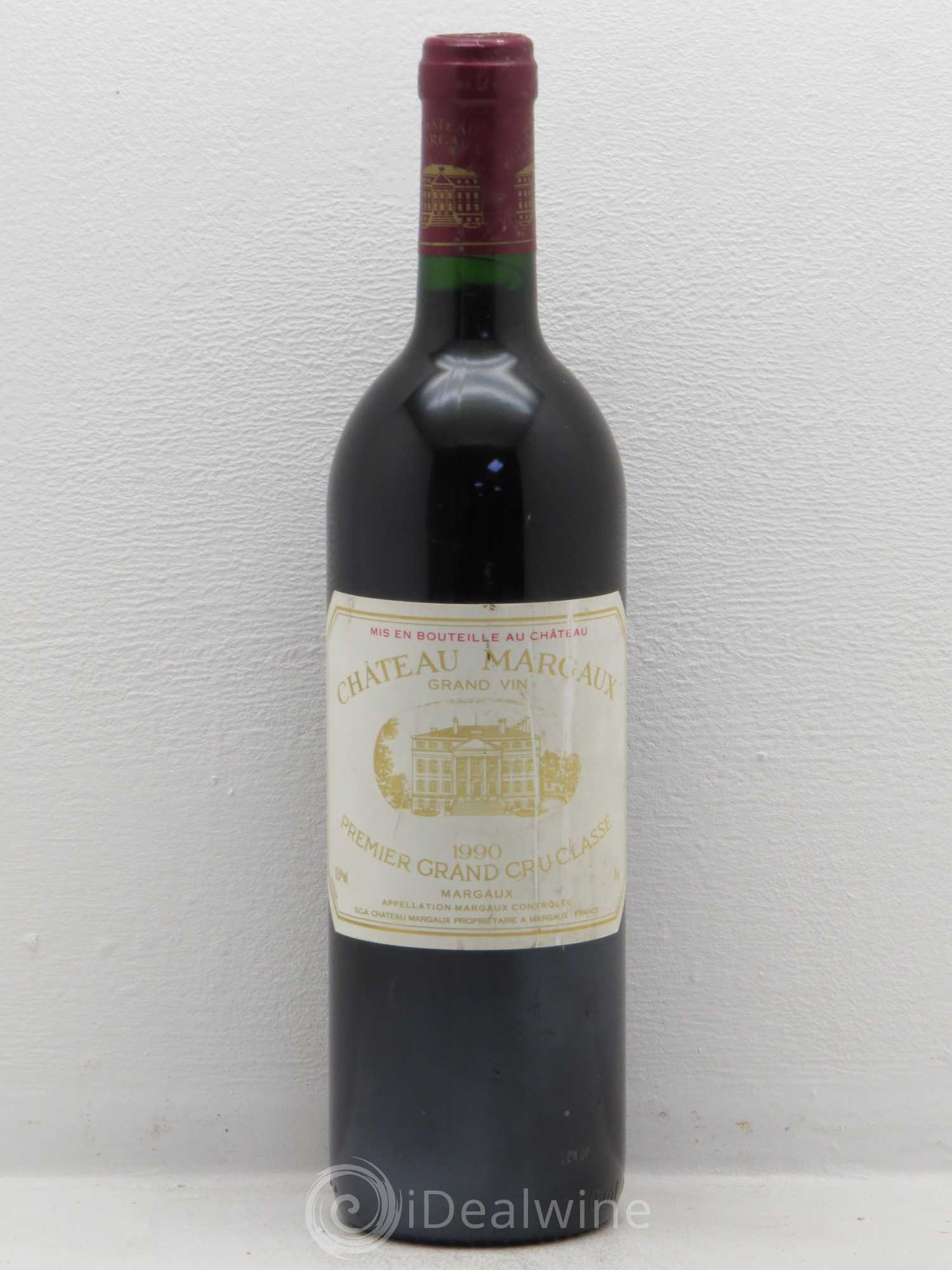 Château Margaux 1er Grand Cru Classé 1990 - Lot de 1 bouteille - 0