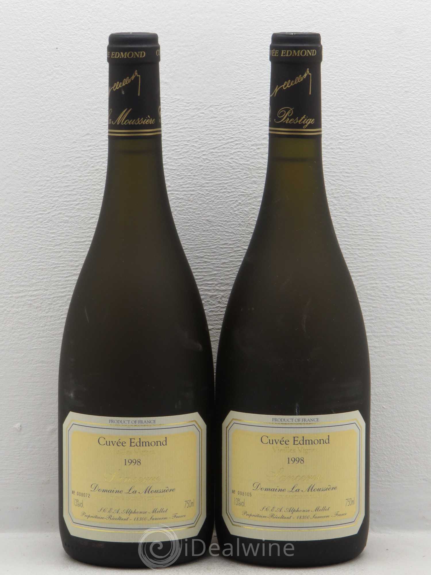 Sancerre Cuvée Edmond Alphonse Mellot 1998 - Lotto di 2 bottiglie - 0