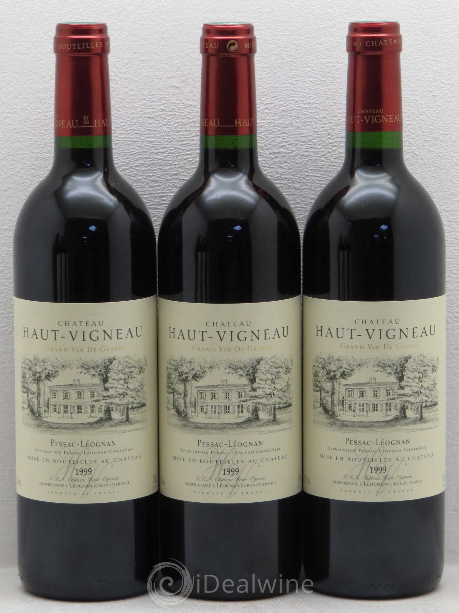 Bordeaux Haut Vigneau Pessac-Léognan 1999 - Posten von 6 Flaschen - 1