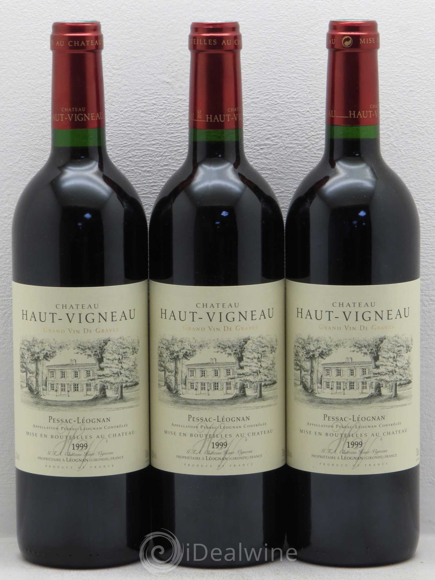 Bordeaux Haut Vigneau Pessac-Léognan 1999 - Posten von 6 Flaschen - 2