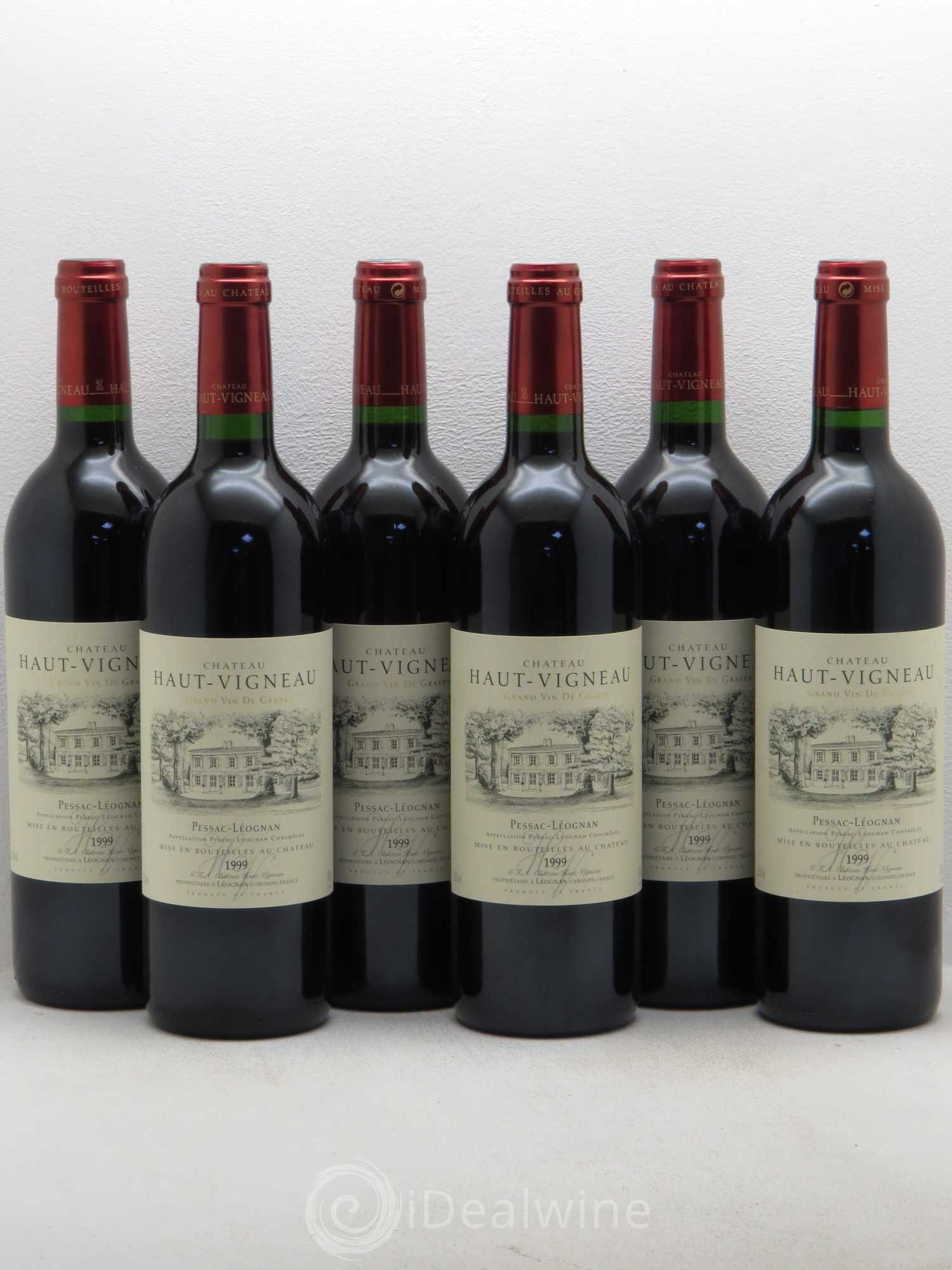 Bordeaux Haut Vigneau Pessac-Léognan 1999 - Posten von 6 Flaschen - 0