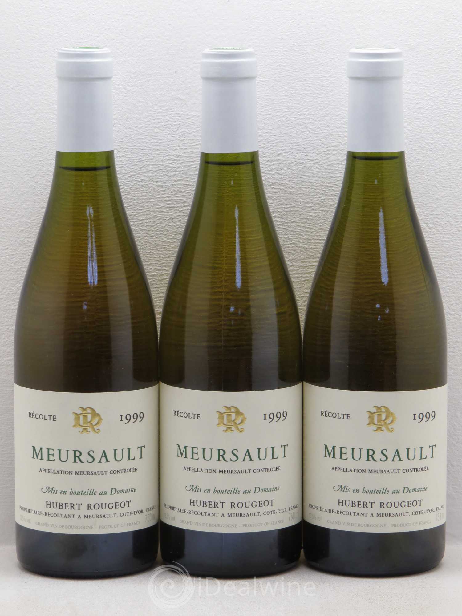 Meursault Hubert Rougeot 1999 - Posten von 3 Flaschen - 0