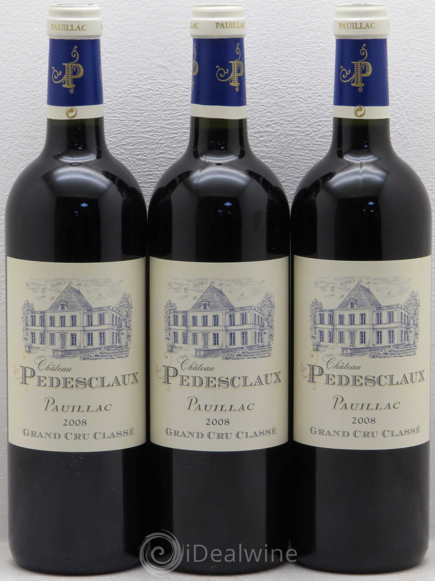 Château Pedesclaux 5ème Grand Cru Classé 2008 - Lot de 3 bouteilles - 0