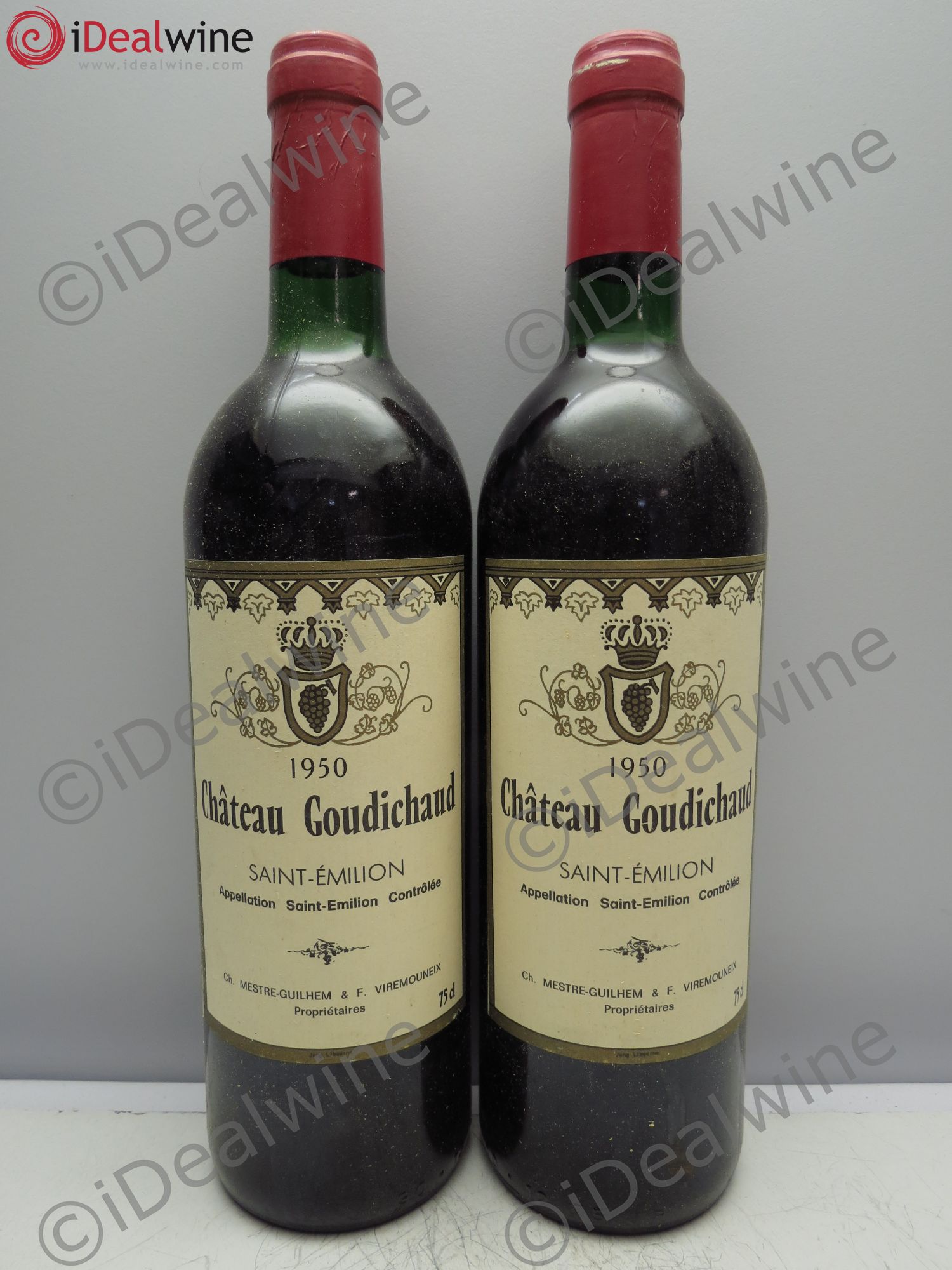 Saint-Émilion Château Goudichaud 1950 - Posten von 2 Flaschen - 0