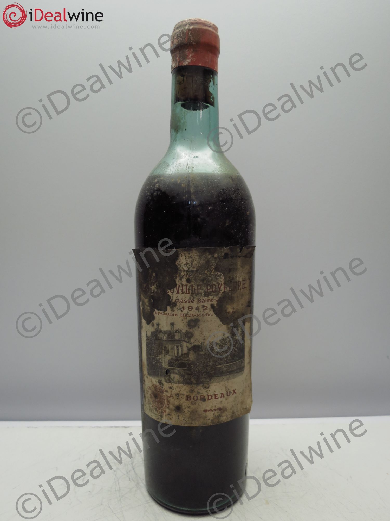 Château Léoville Poyferré 2ème Grand Cru Classé (caps.découpée)(négoce) 1942 - Lot de 1 bouteille - 0