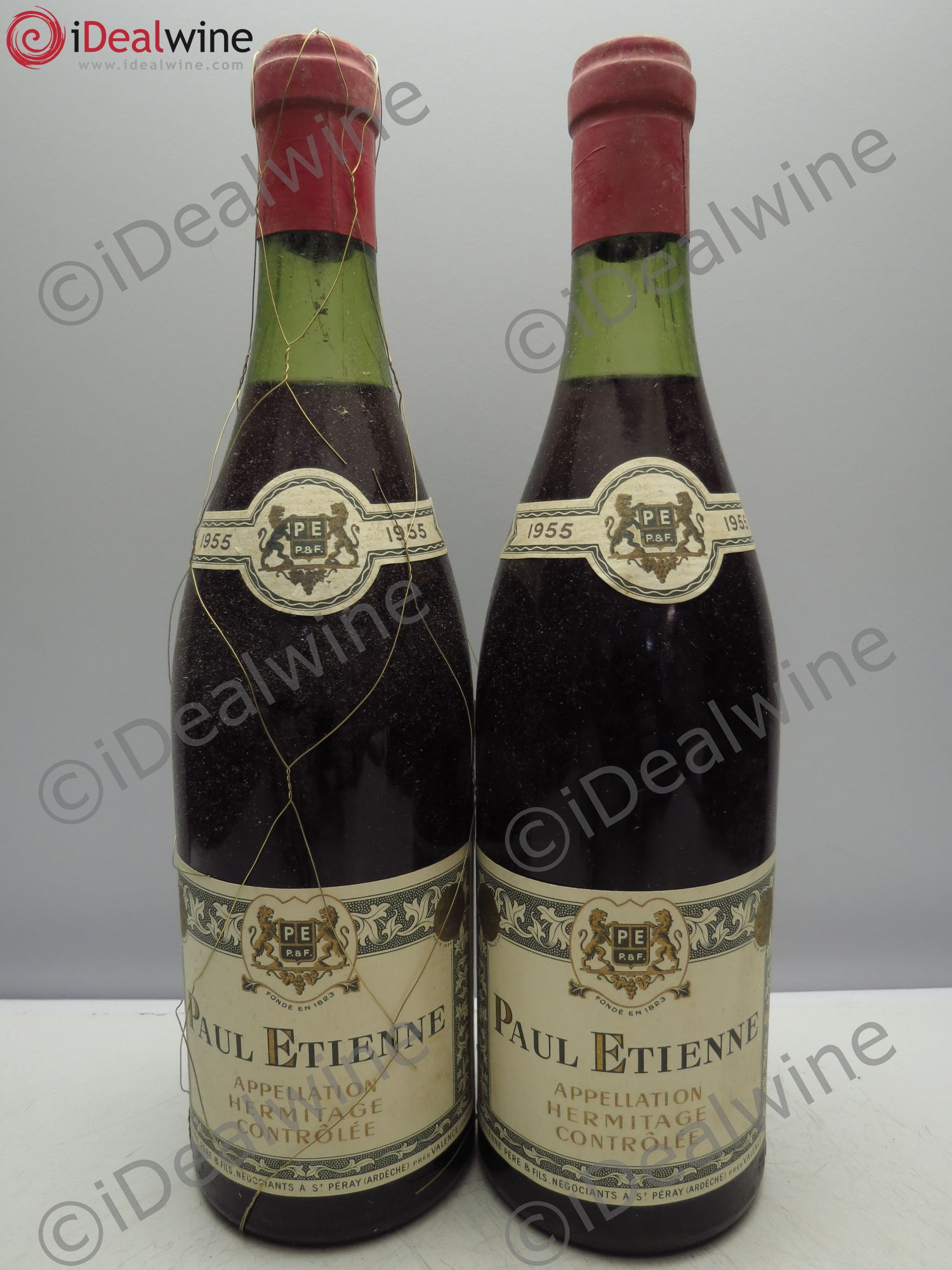 Hermitage 1955 - Lot de 2 bouteilles - 0
