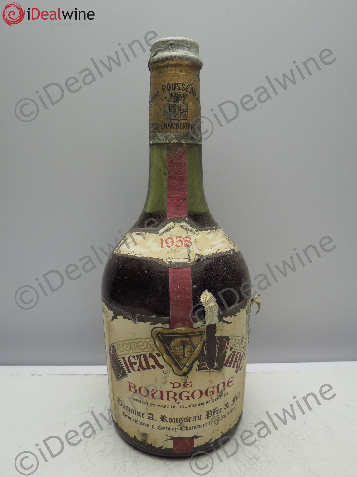 Marc de Bourgogne A.Rousseau 1958 - Posten von 1 Flasche - 0