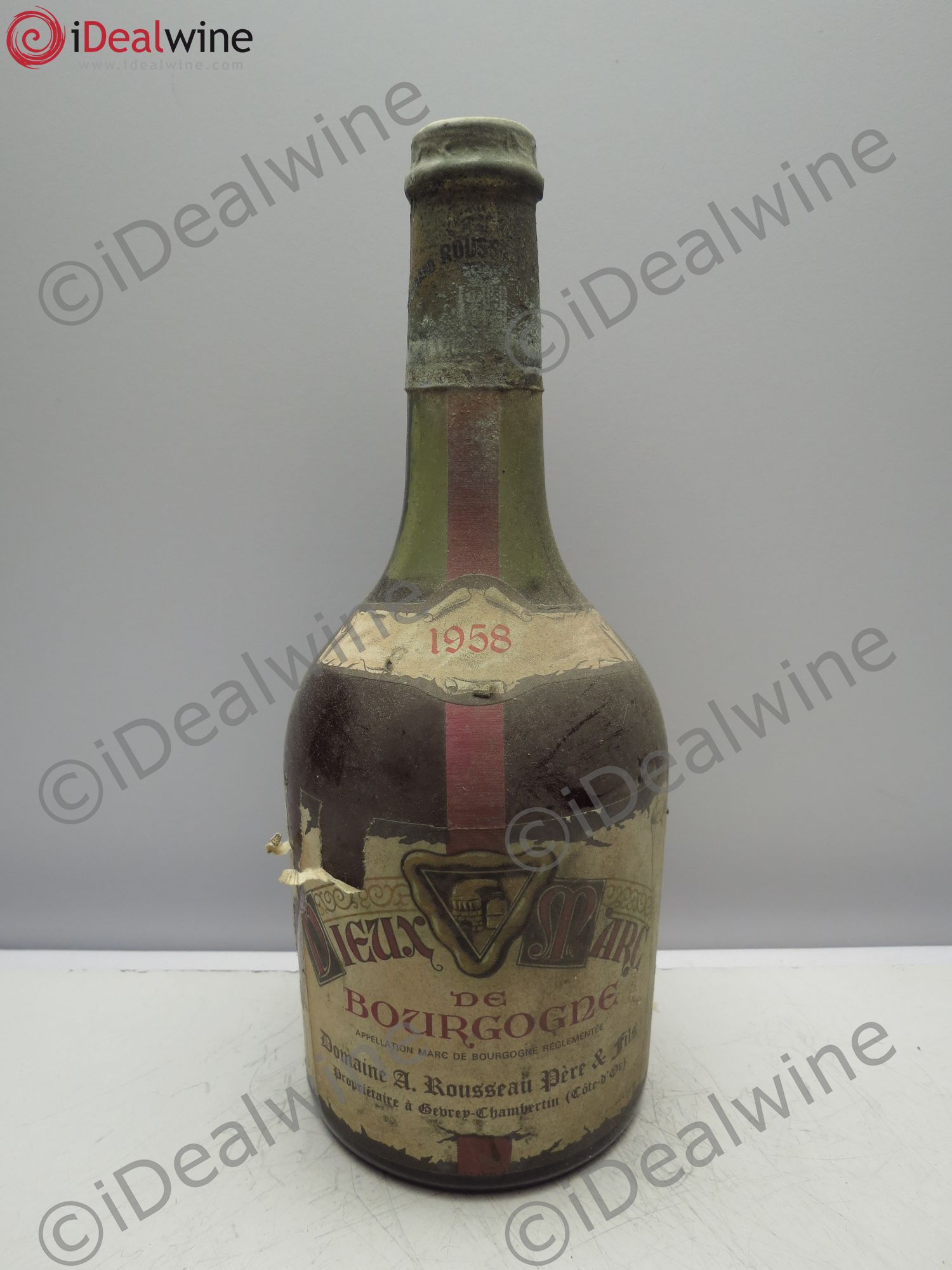 Marc de Bourgogne A.Rousseau 1958 - Posten von 1 Flasche - 0