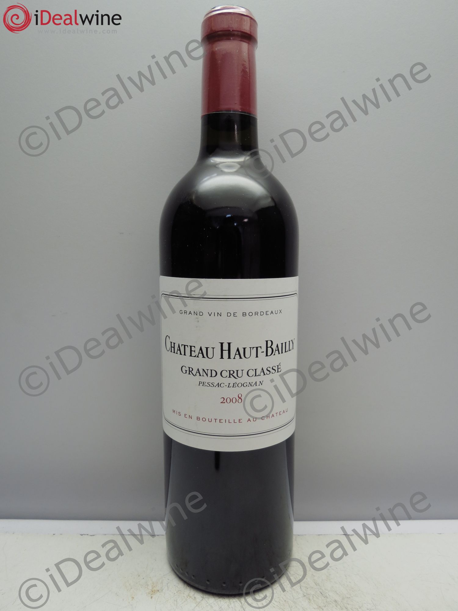 Château Haut-Bailly Cru Classé de Graves 2008 - Lot de 1 bouteille - 0