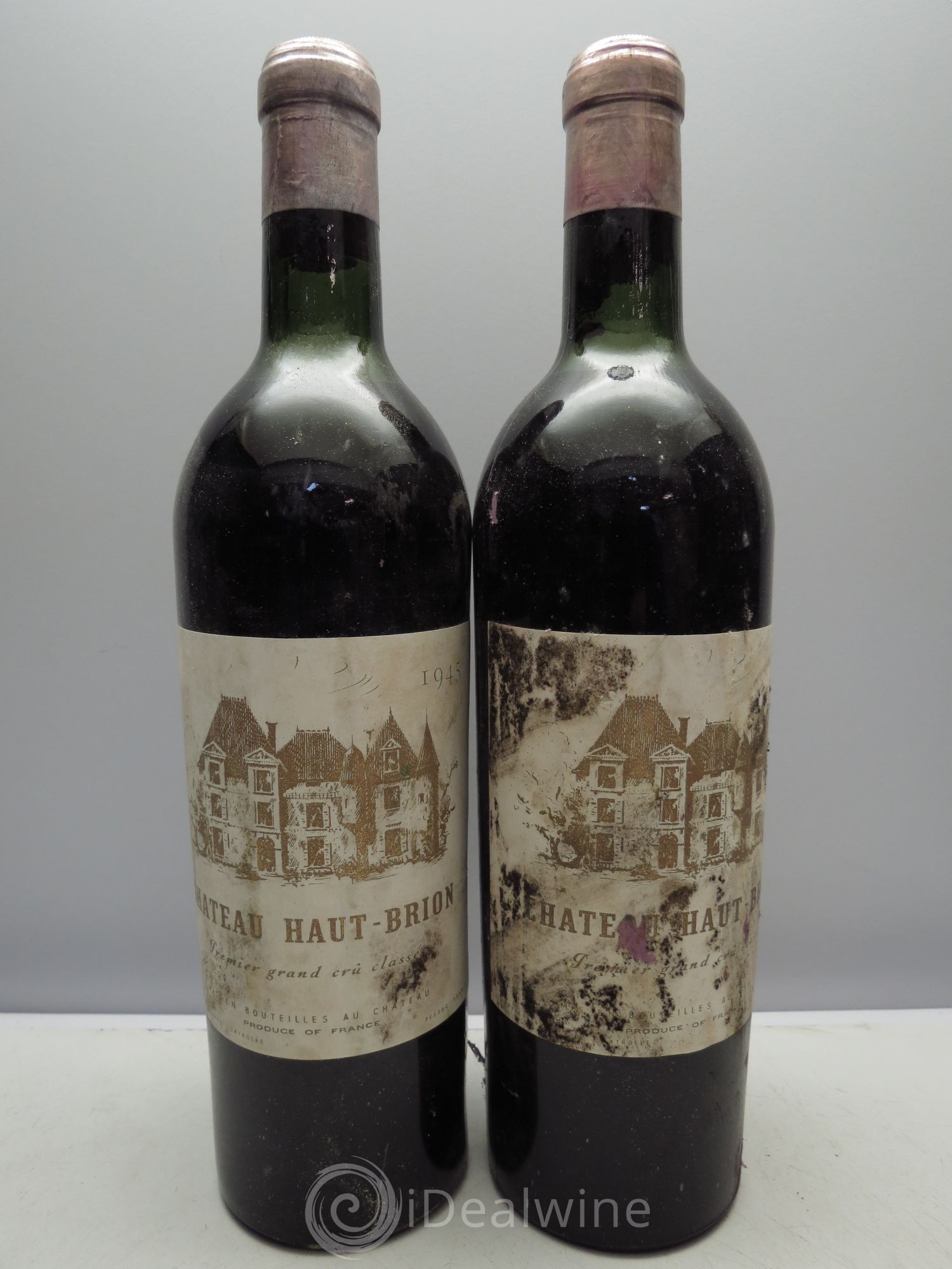 Château Haut Brion 1er Grand Cru Classé (CB sans couvercle) 1945 - Lot de 12 bouteilles - 1