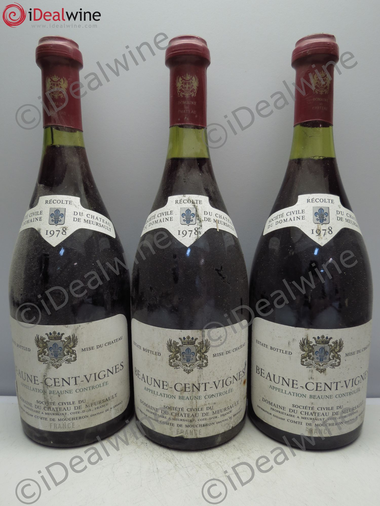 Beaune 1er Cru 1978 - Lot de 3 bouteilles - 0