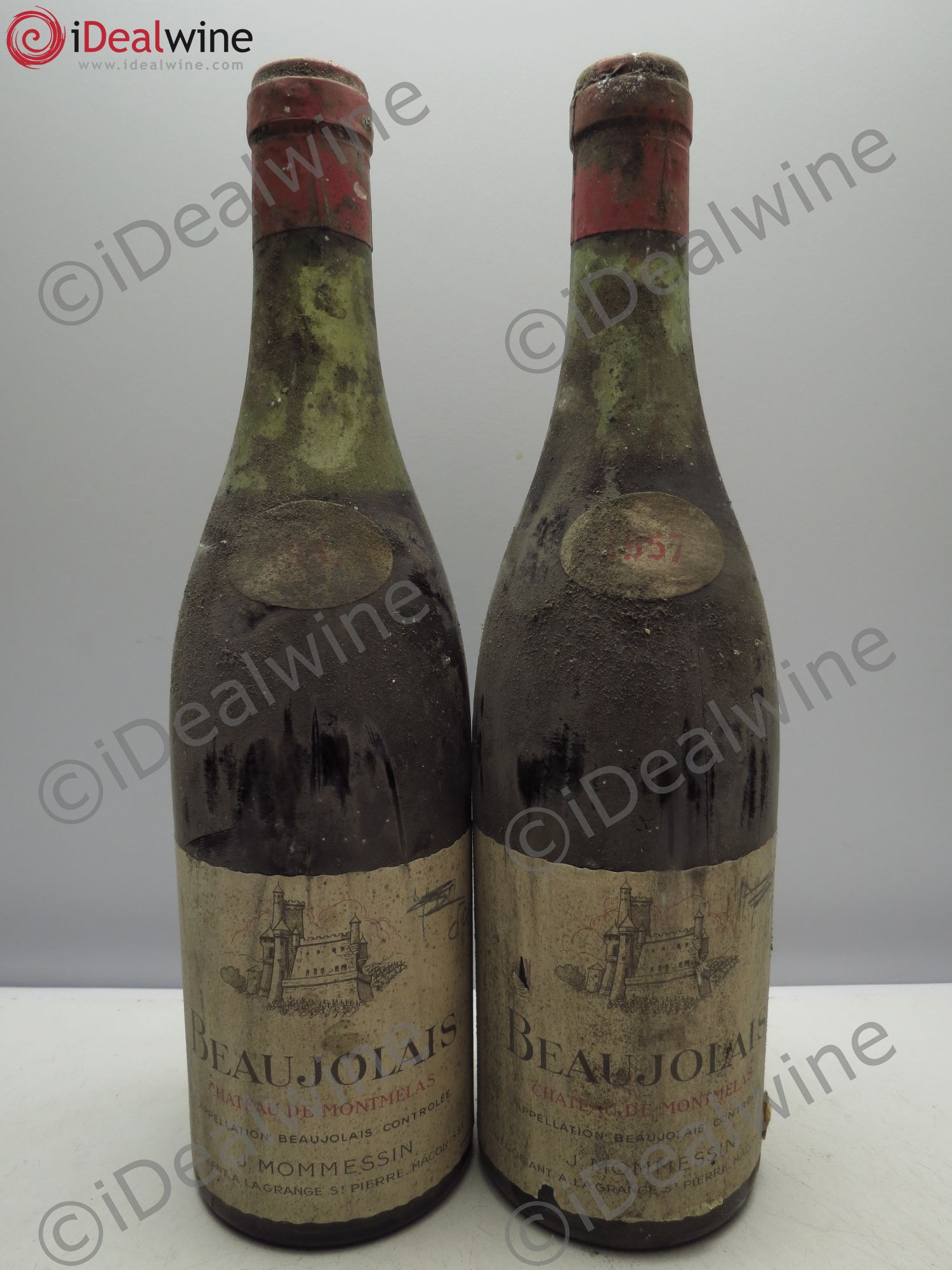 Beaujolais Ch.de Montmelas(trace de stylo) 1957 - Posten von 2 Flaschen - 0