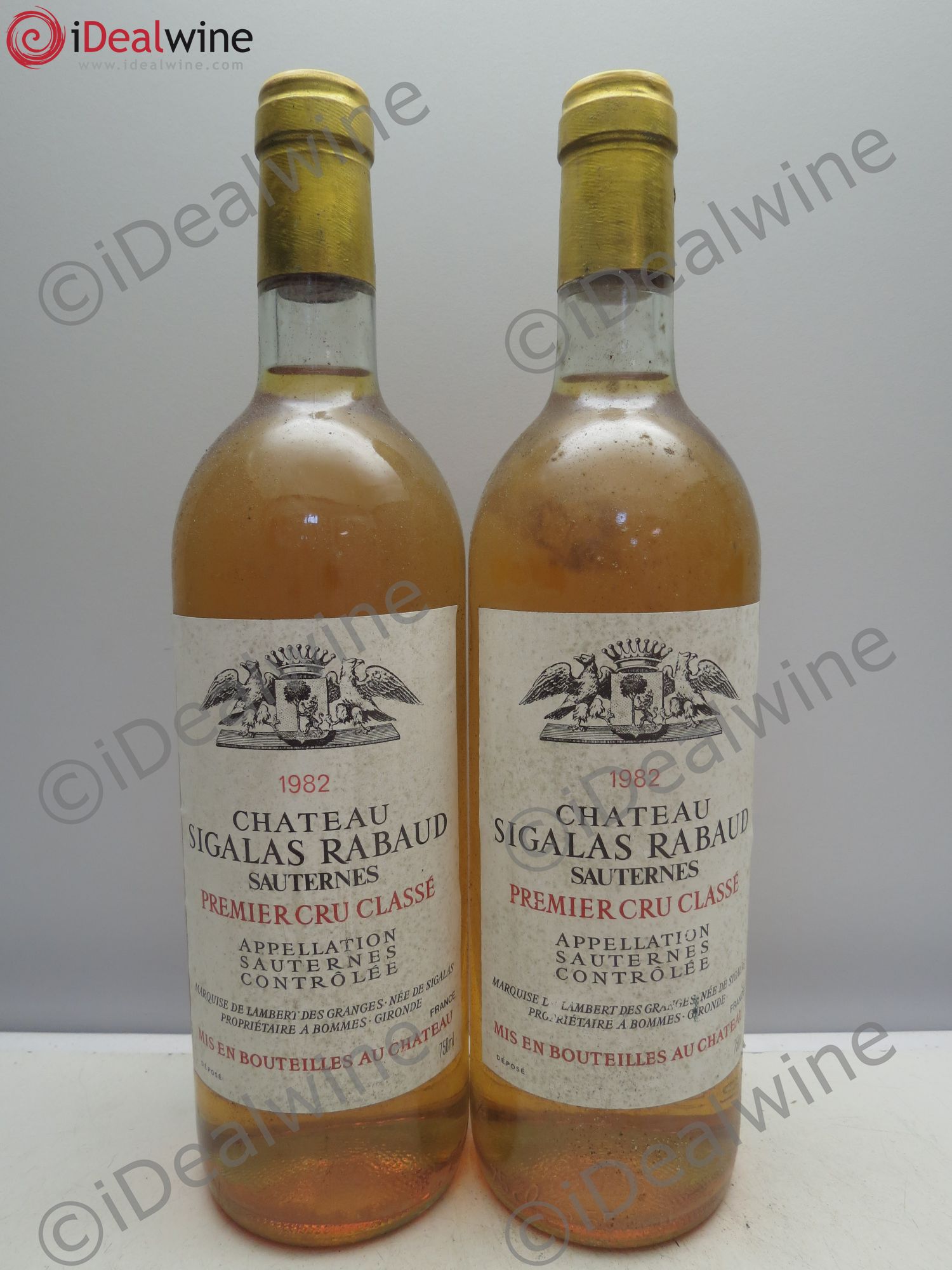 Château Sigalas Rabaud 1er Grand Cru Classé 1982 - Lotto di 2 bottiglie - 0