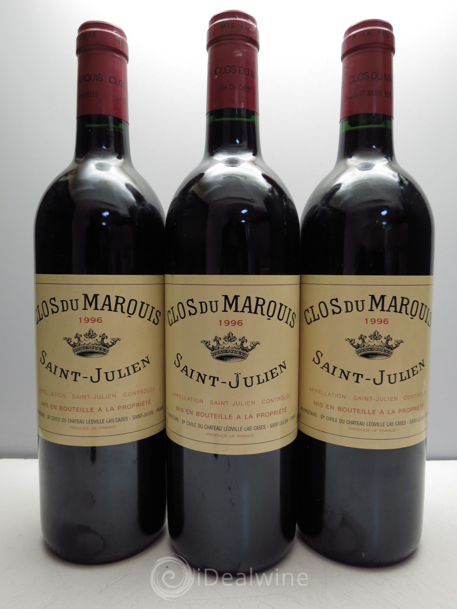 Clos du Marquis 1996 - Lot de 3 bouteilles - 0