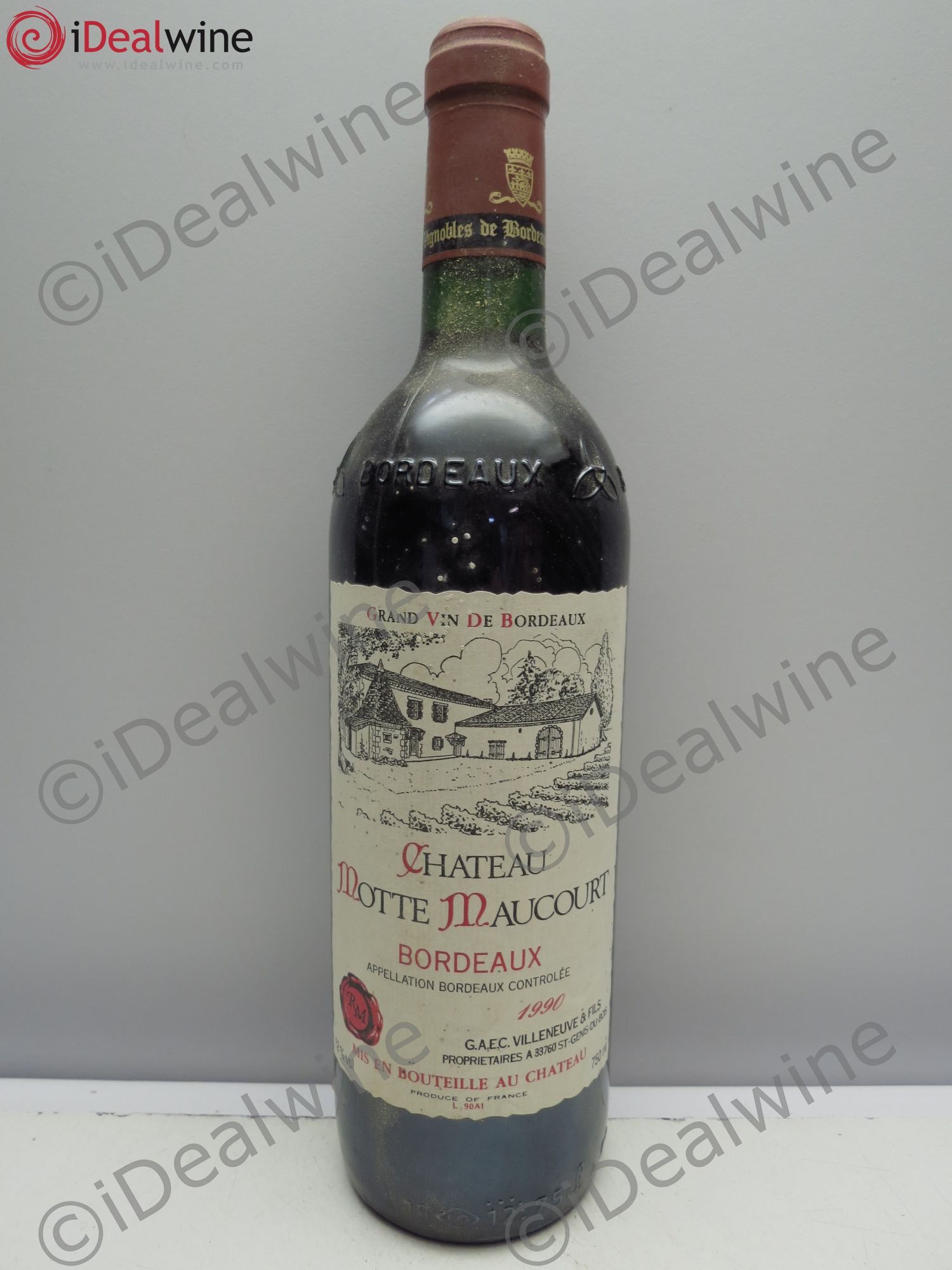 Bordeaux Château Motte Maucourt (sans prix de reserve/no reserve) 1990 - Posten von 1 Flasche - 0