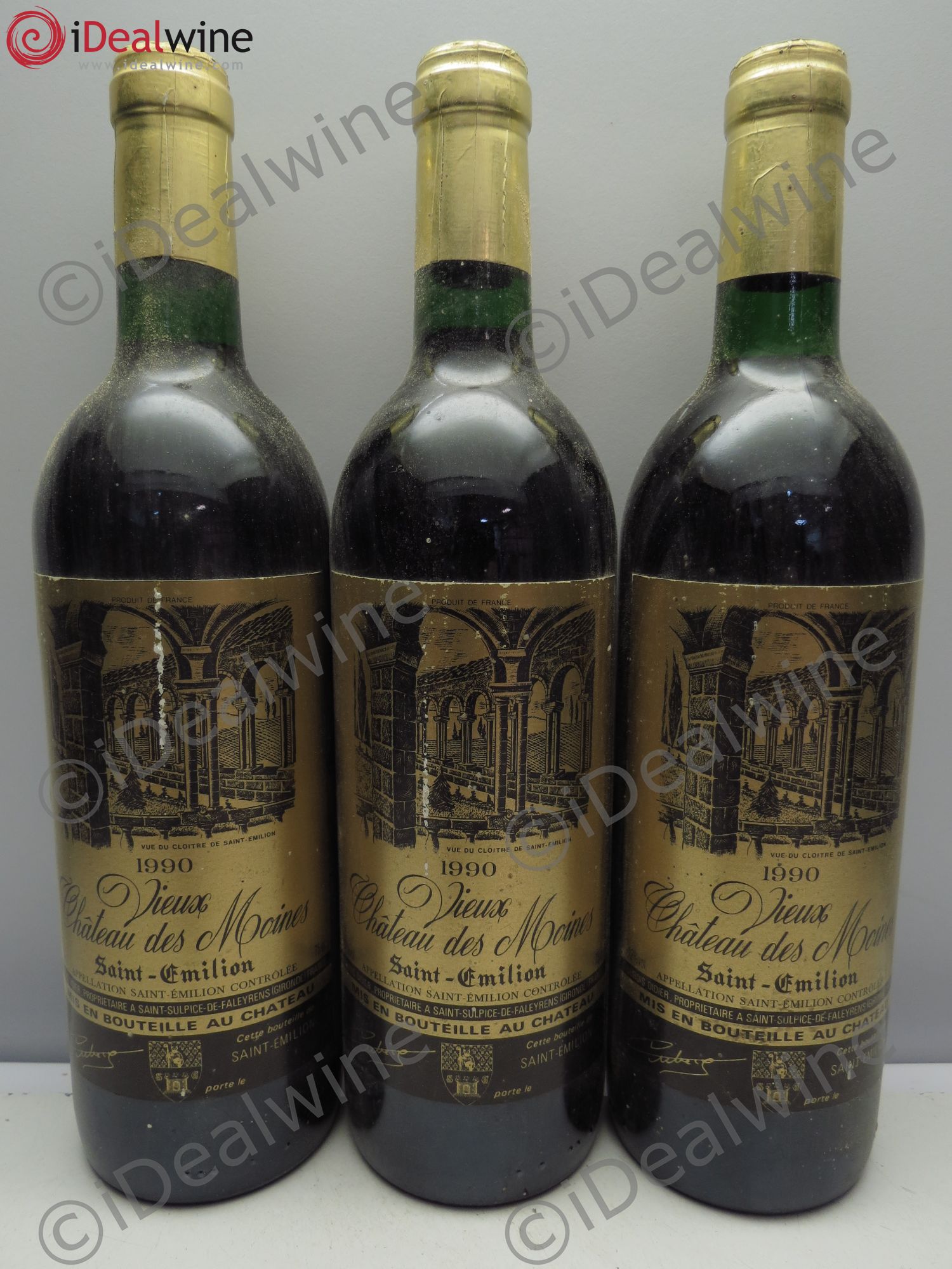 Saint-Émilion Vieux Château des Moines (sans prix de reserve/no reserve) 1990 - Posten von 3 Flaschen - 0
