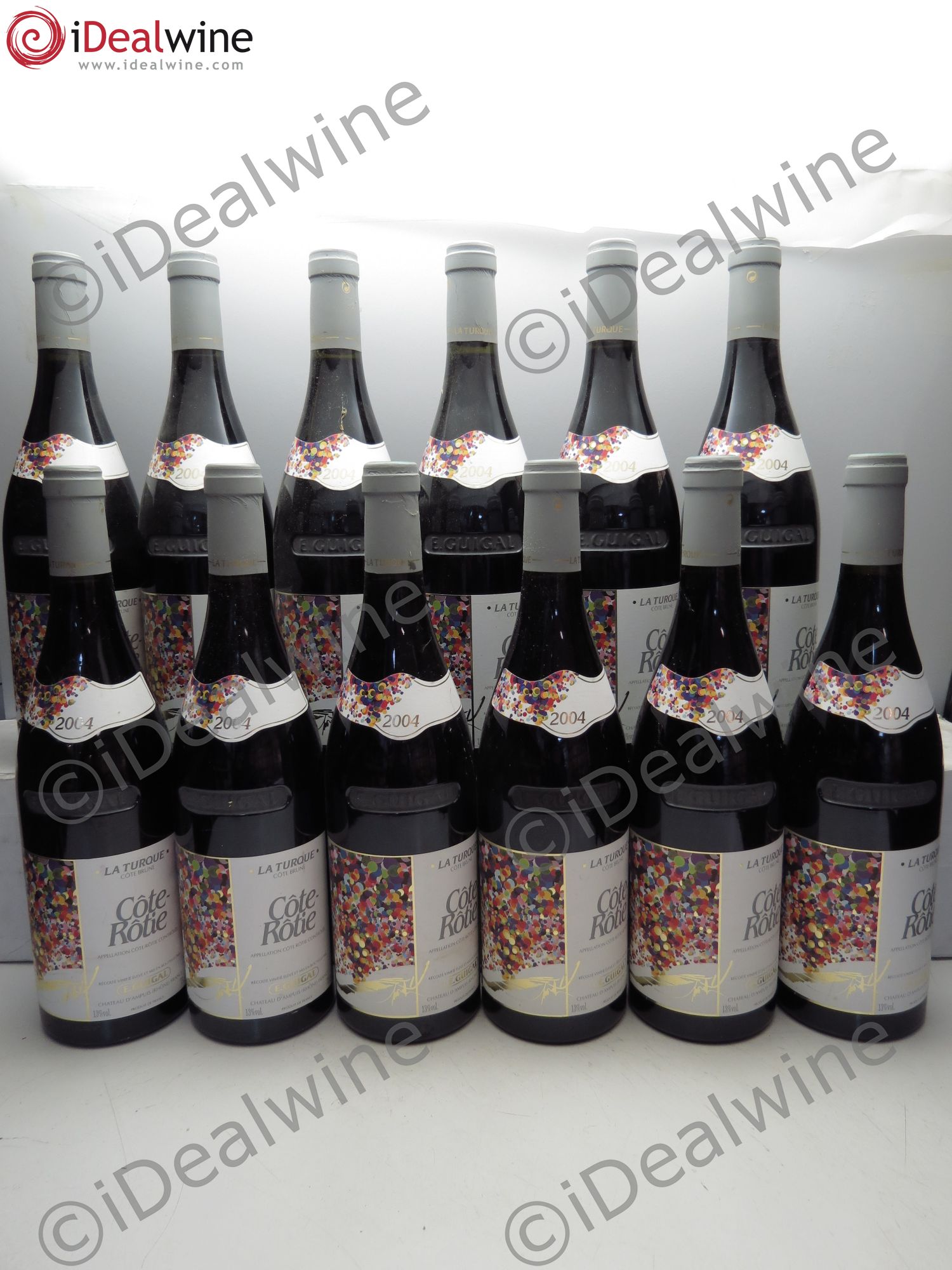 Côte-Rôtie La Turque Guigal (Cb sans couvercle) 2004 - Lot de 12 bouteilles - 0