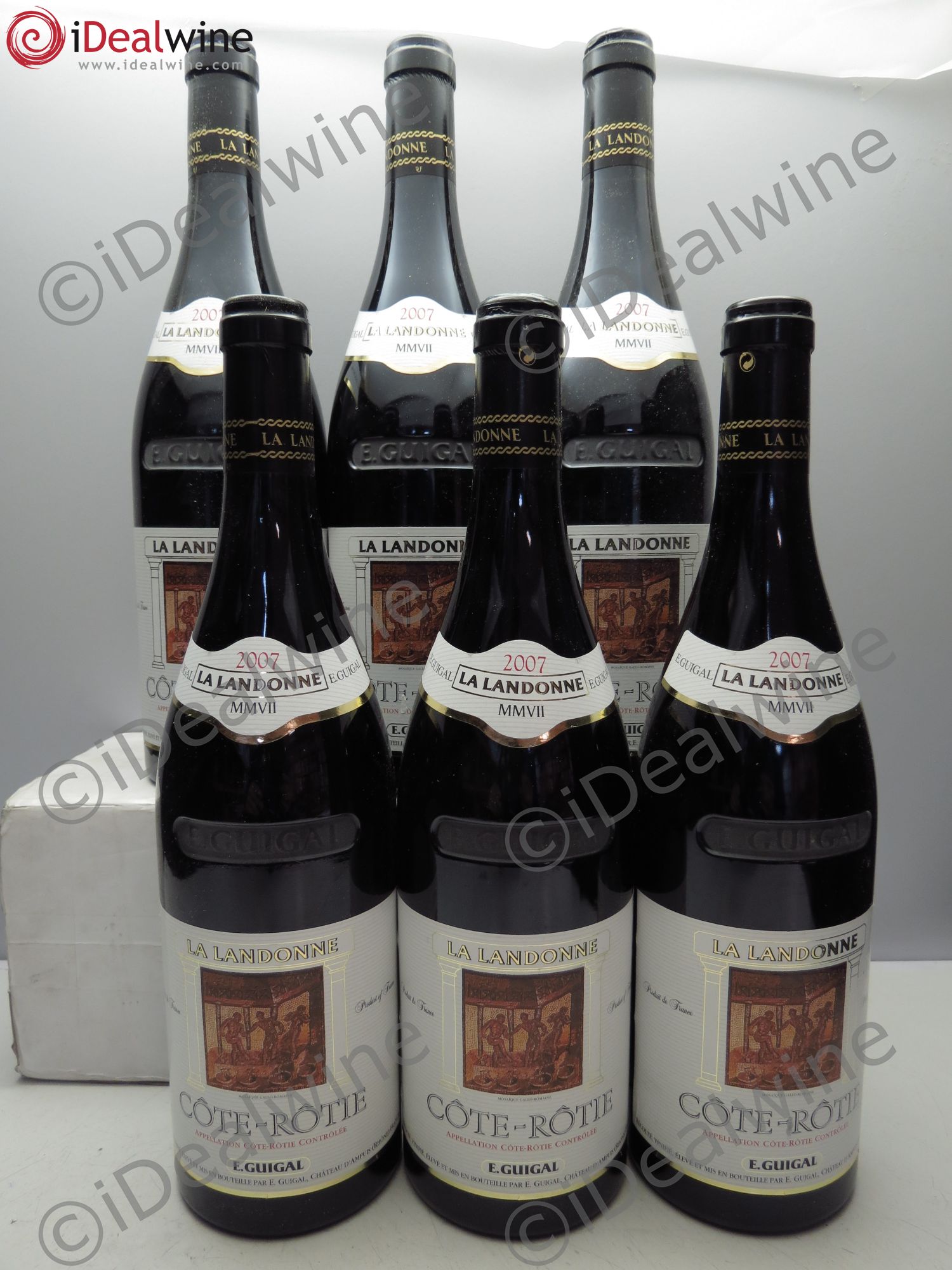 Côte-Rôtie La Landonne Guigal (Cb sans couvercle) 2007 - Lot de 6 bouteilles - 0