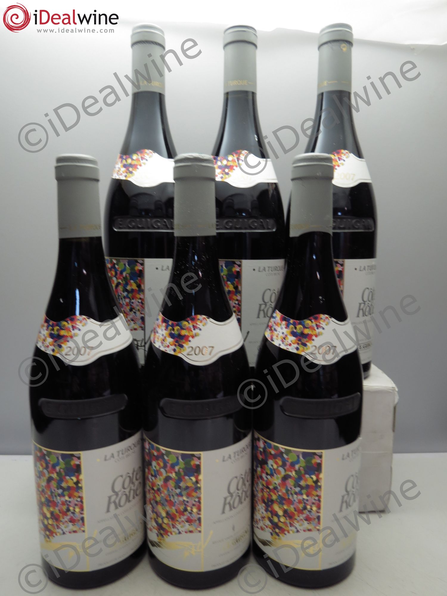 Côte-Rôtie La Turque Guigal 2007 - Lot de 6 bouteilles - 0