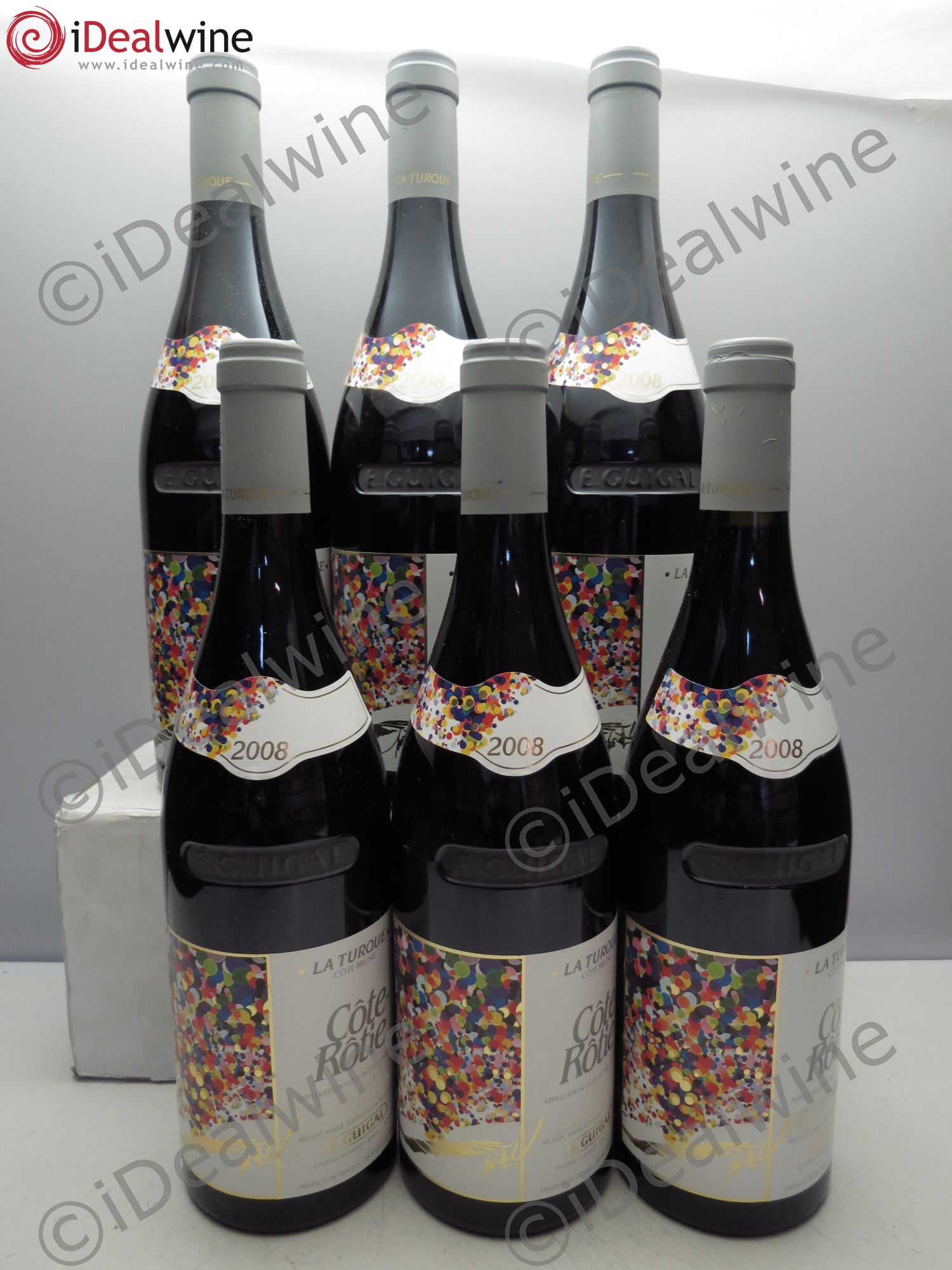 Côte-Rôtie La Turque Guigal 2008 - Lot de 6 bouteilles - 0