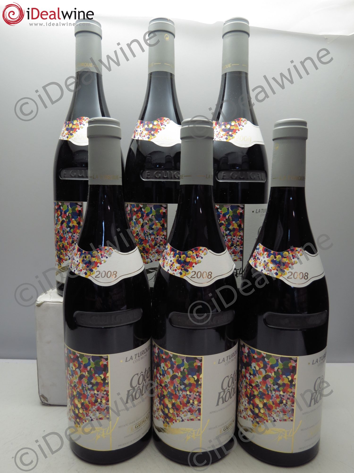 Côte-Rôtie La Turque Guigal 2008 - Lot de 6 bouteilles - 0