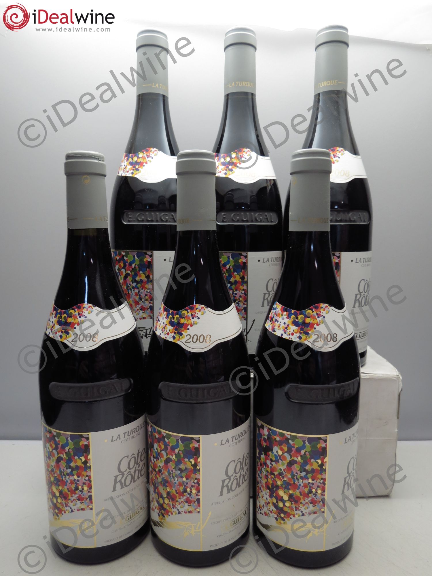 Côte-Rôtie La Turque Guigal 2008 - Lot de 6 bouteilles - 0