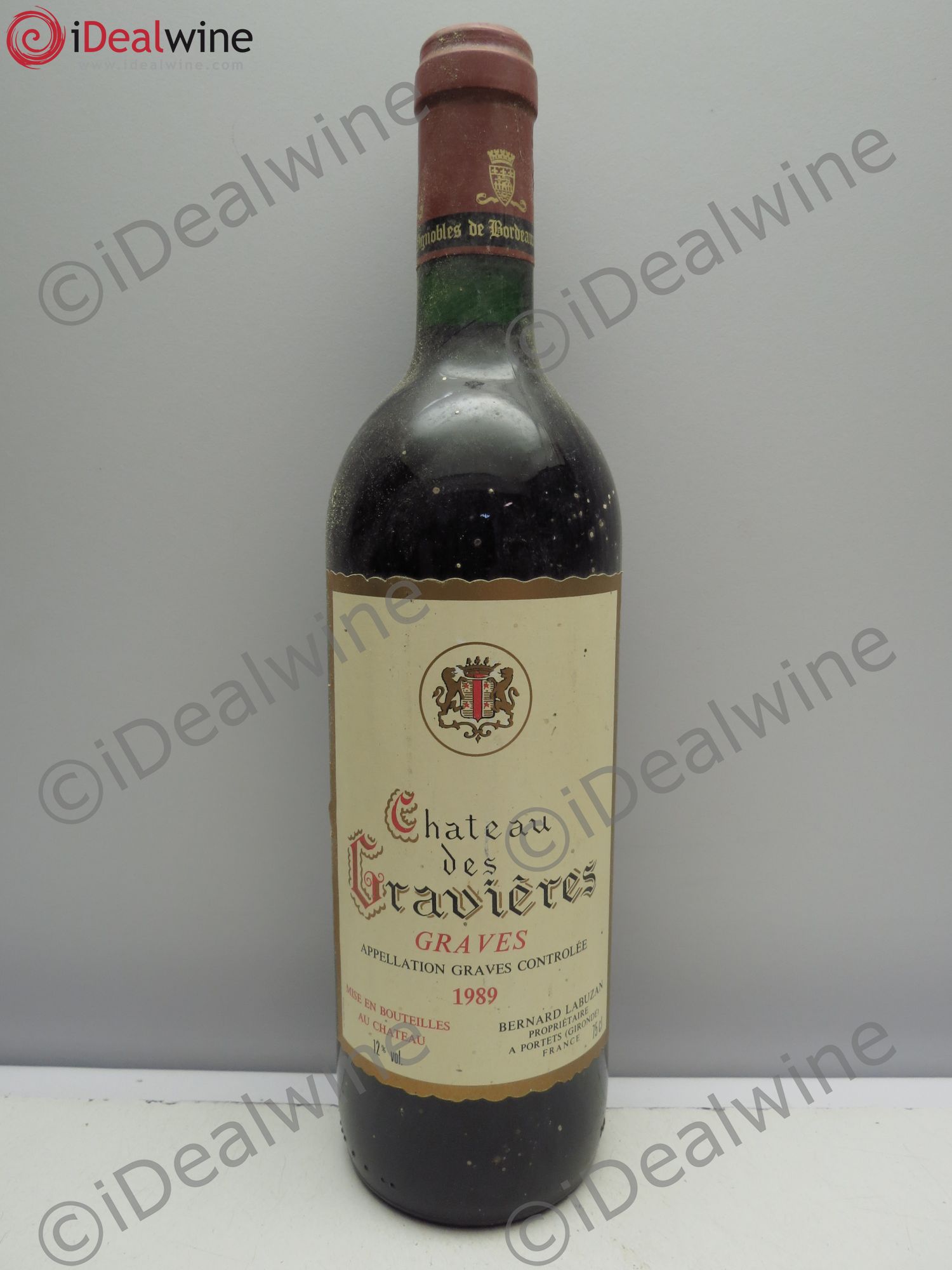Graves Château Les Gravières (sans prix de reserve/no reserve) 1989 - Posten von 1 Flasche - 0