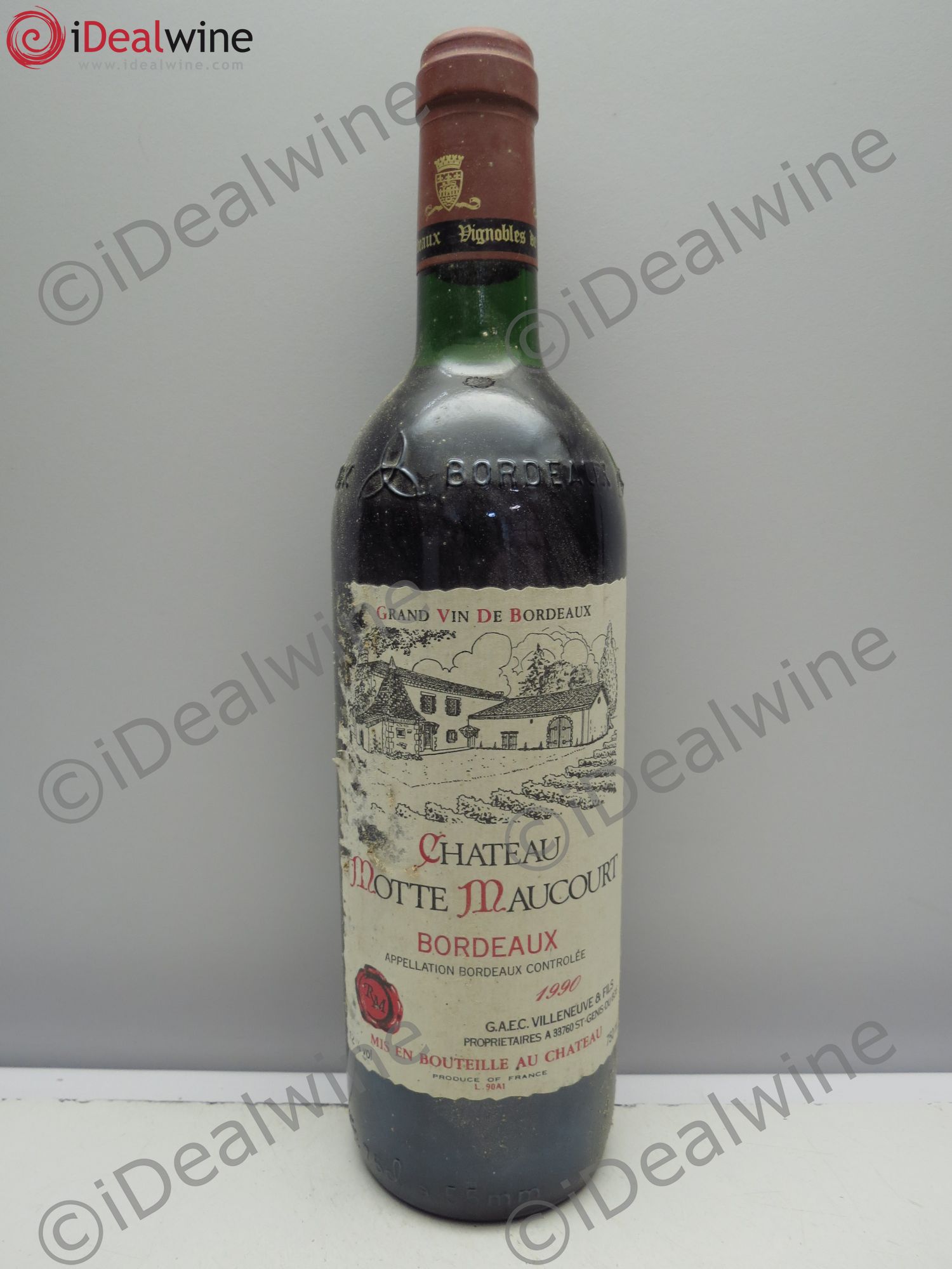 Bordeaux Château Motte Maucourt (sans prix de reserve/no reserve) 1990 - Posten von 6 Flaschen - 0