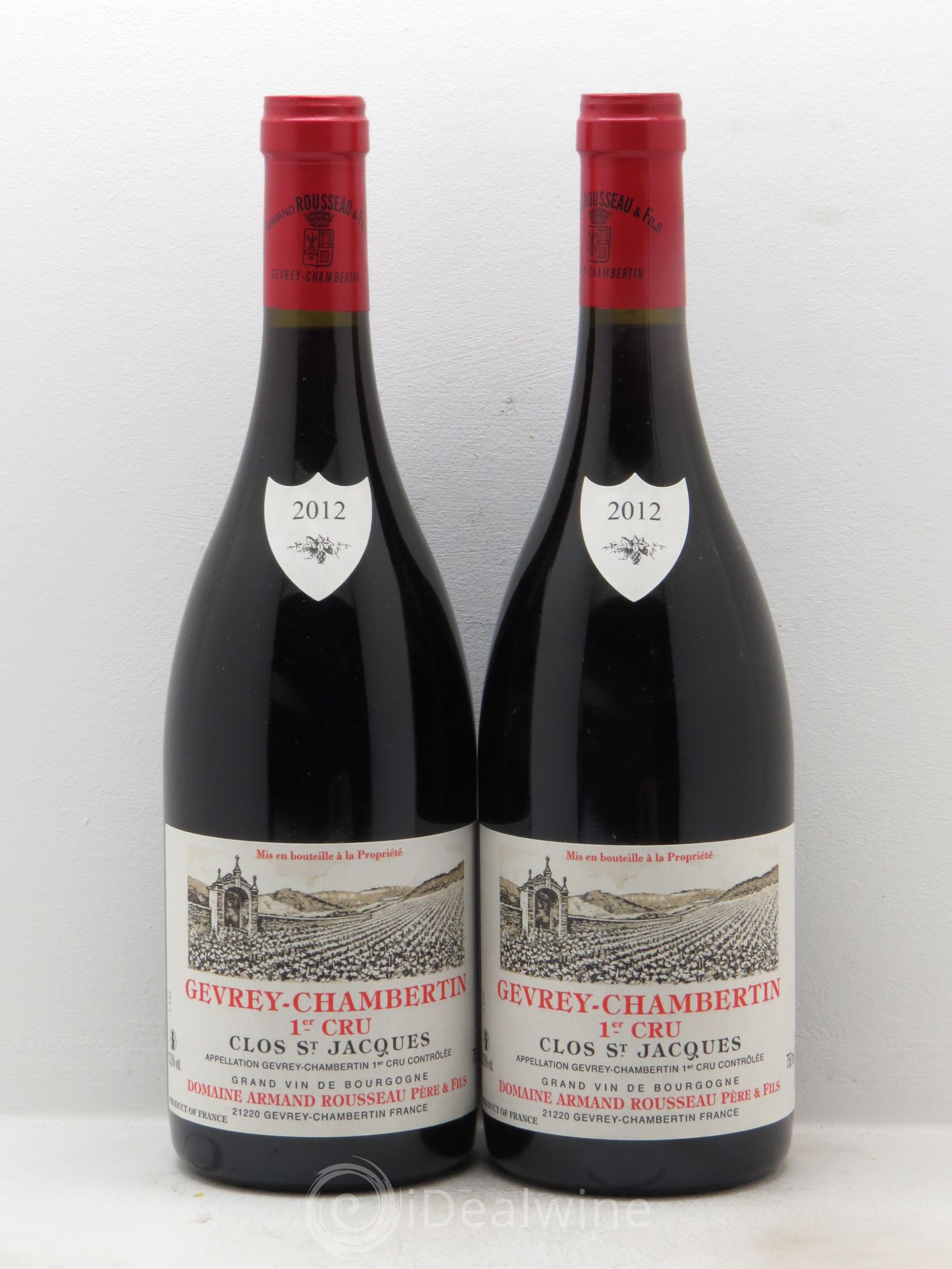 Gevrey-Chambertin 1er Cru Clos Saint-Jacques Armand Rousseau (Domaine) 2012 - Lot de 2 bouteilles - 0