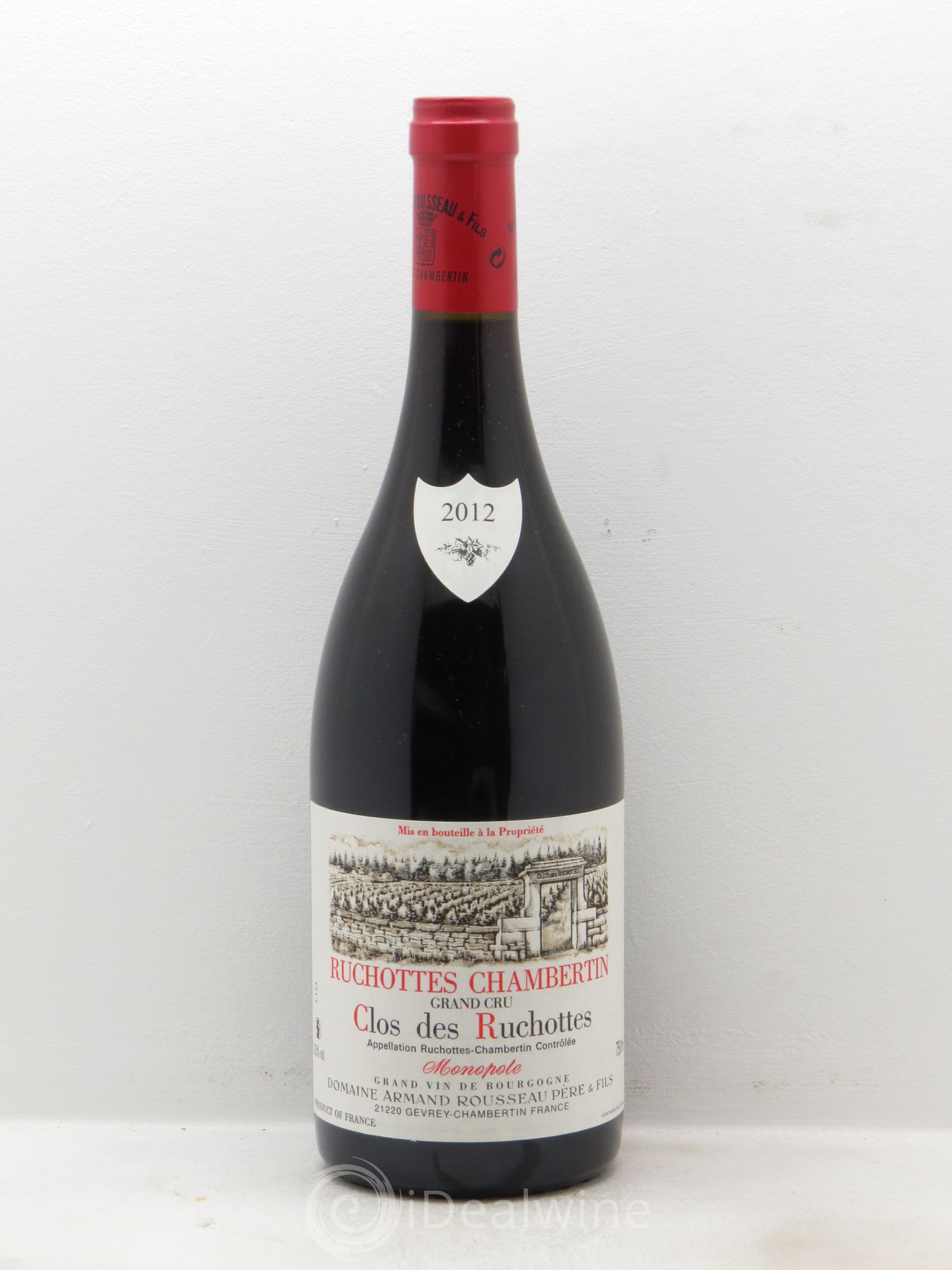 Ruchottes-Chambertin Grand Cru Clos des Ruchottes Armand Rousseau (Domaine) 2012 - Posten von 1 Flasche - 0