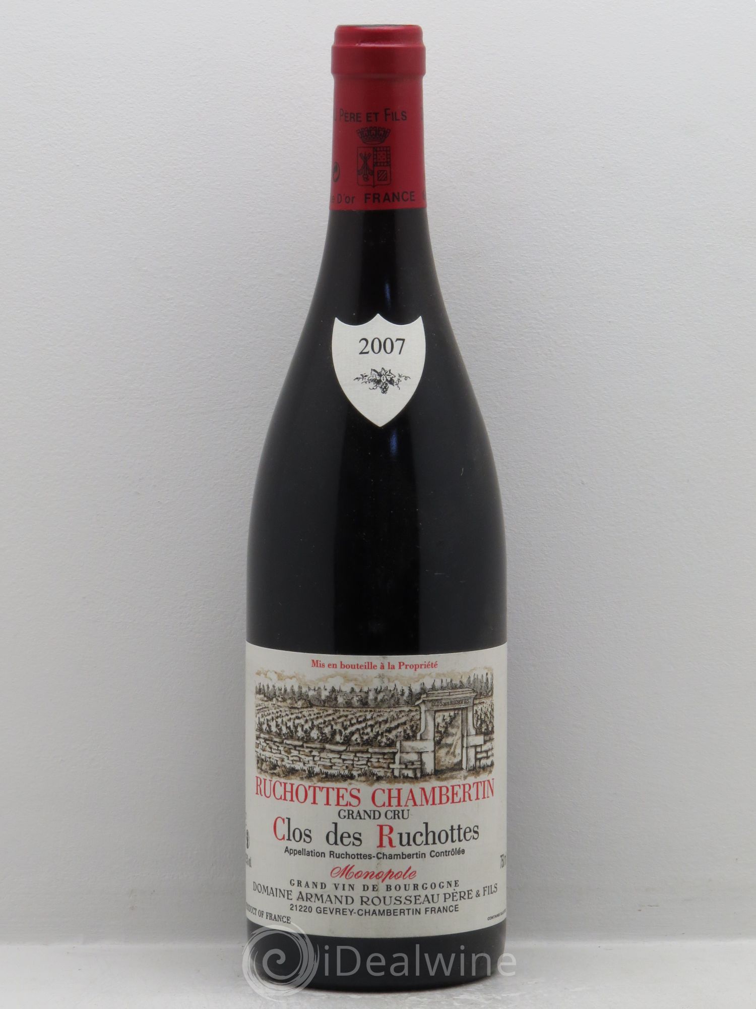 Ruchottes-Chambertin Grand Cru Clos des Ruchottes Armand Rousseau (Domaine) 2007 - Posten von 1 Flasche - 0