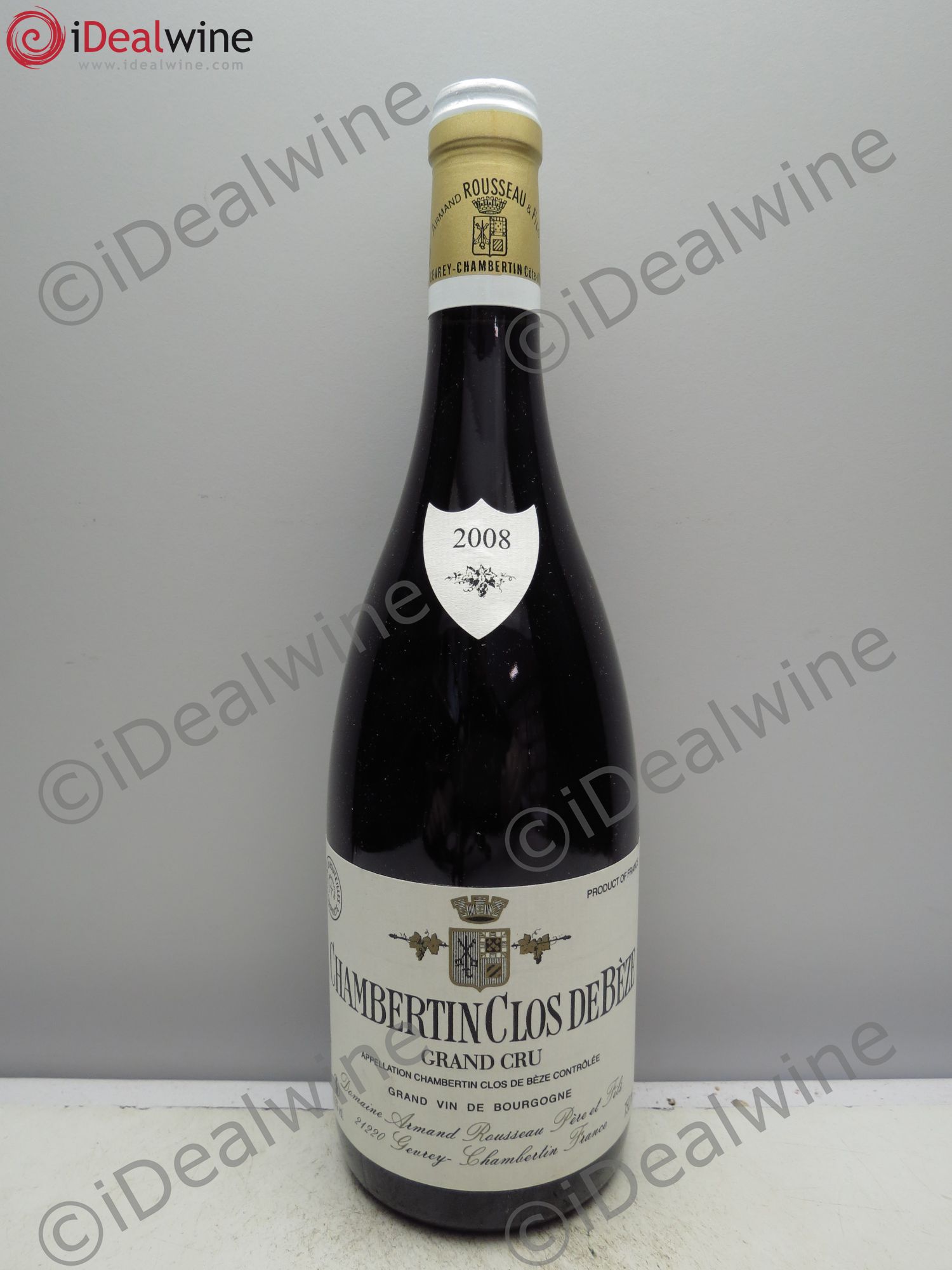 Chambertin Clos de Bèze Grand Cru Armand Rousseau (Domaine) 2008 - Lot de 1 bouteille - 0