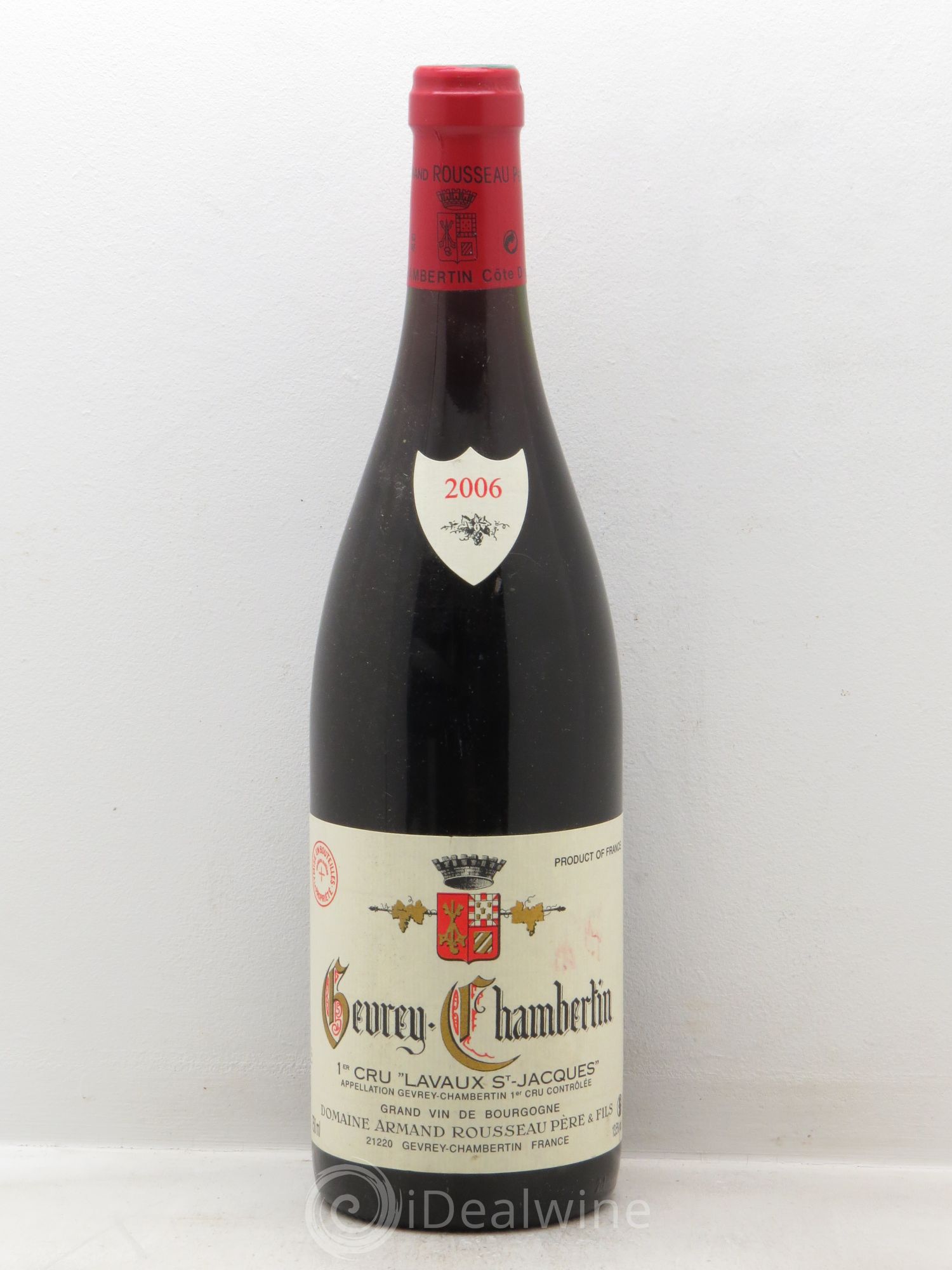 Gevrey-Chambertin 1er Cru Lavaux Saint Jacques Armand Rousseau (Domaine) 2006 - Lot de 1 bouteille - 0