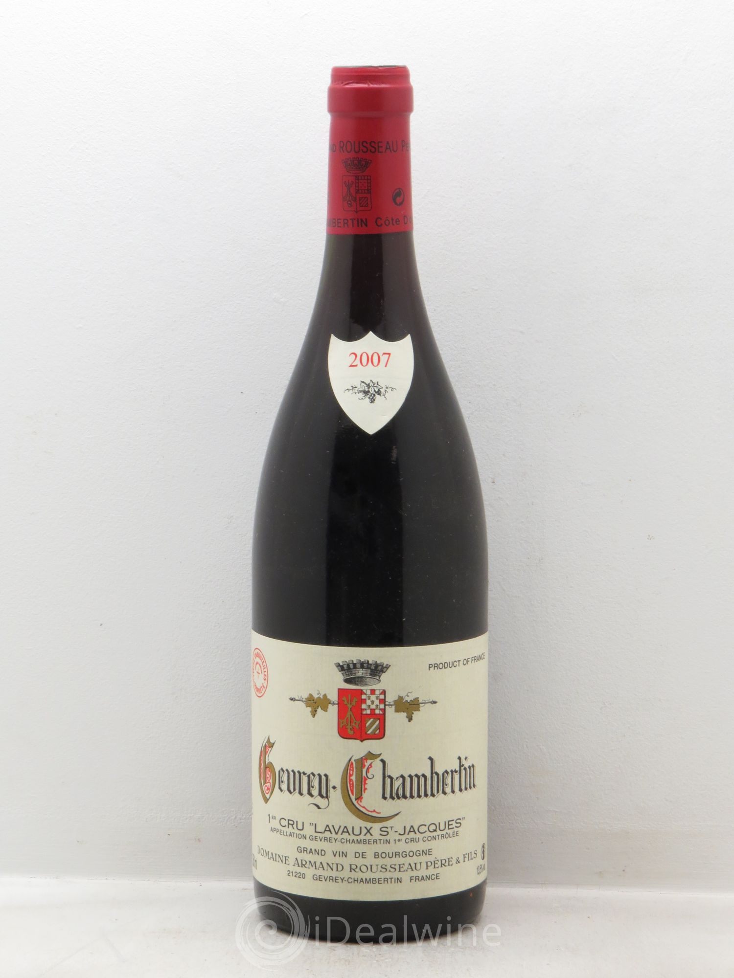 Gevrey-Chambertin 1er Cru Lavaux Saint Jacques Armand Rousseau (Domaine) 2007 - Lot de 1 bouteille - 0