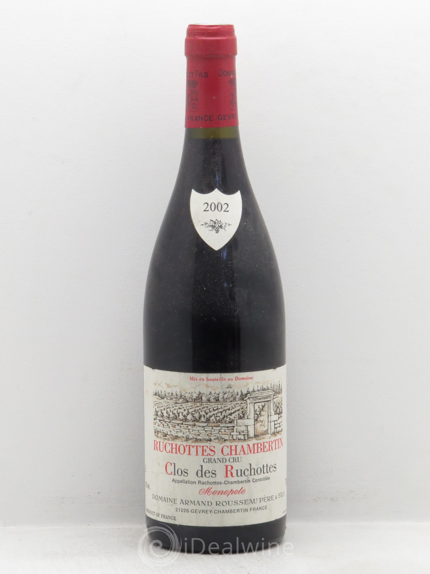 Ruchottes-Chambertin Grand Cru Clos des Ruchottes Armand Rousseau (Domaine) 2002 - Lot de 1 bouteille - 0