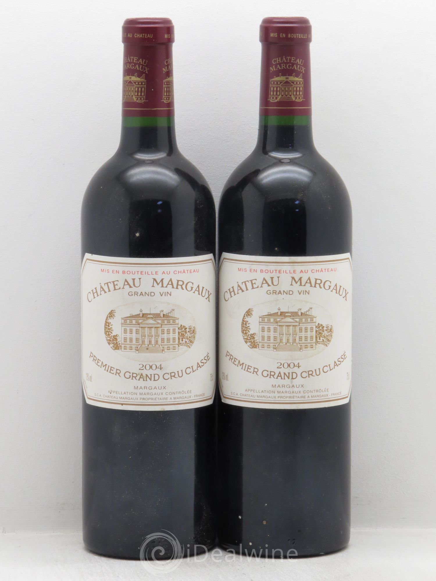 Château Margaux 1er Grand Cru Classé 2004 - Lot de 2 bouteilles - 0