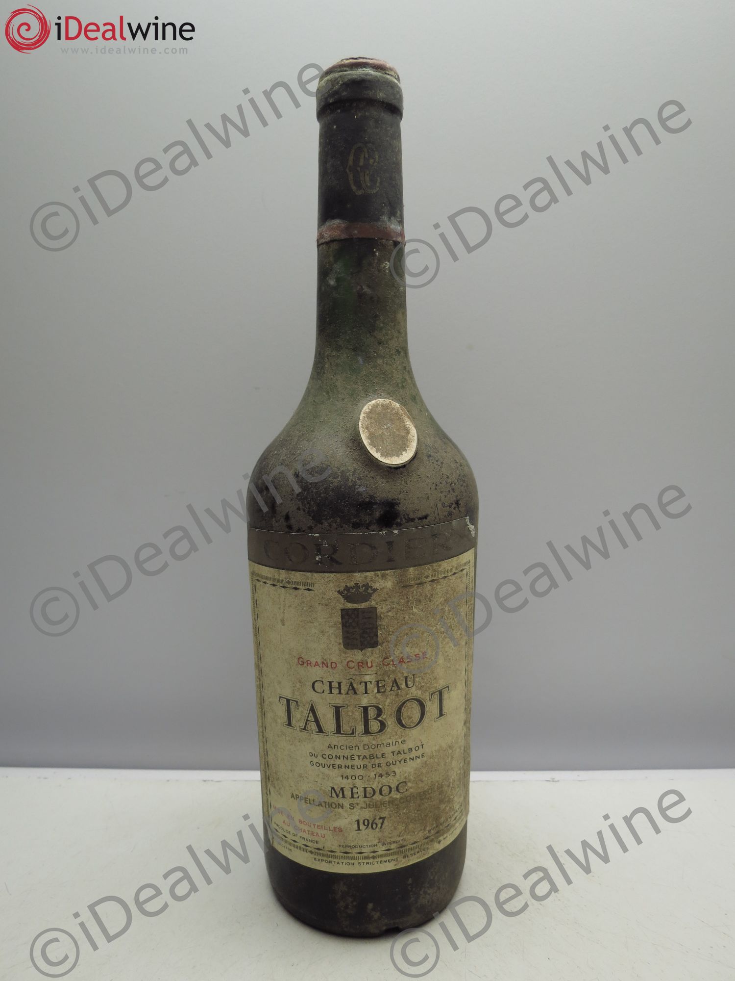 Château Talbot 4ème Grand Cru Classé 1967 - Lot de 6 bouteilles - 0