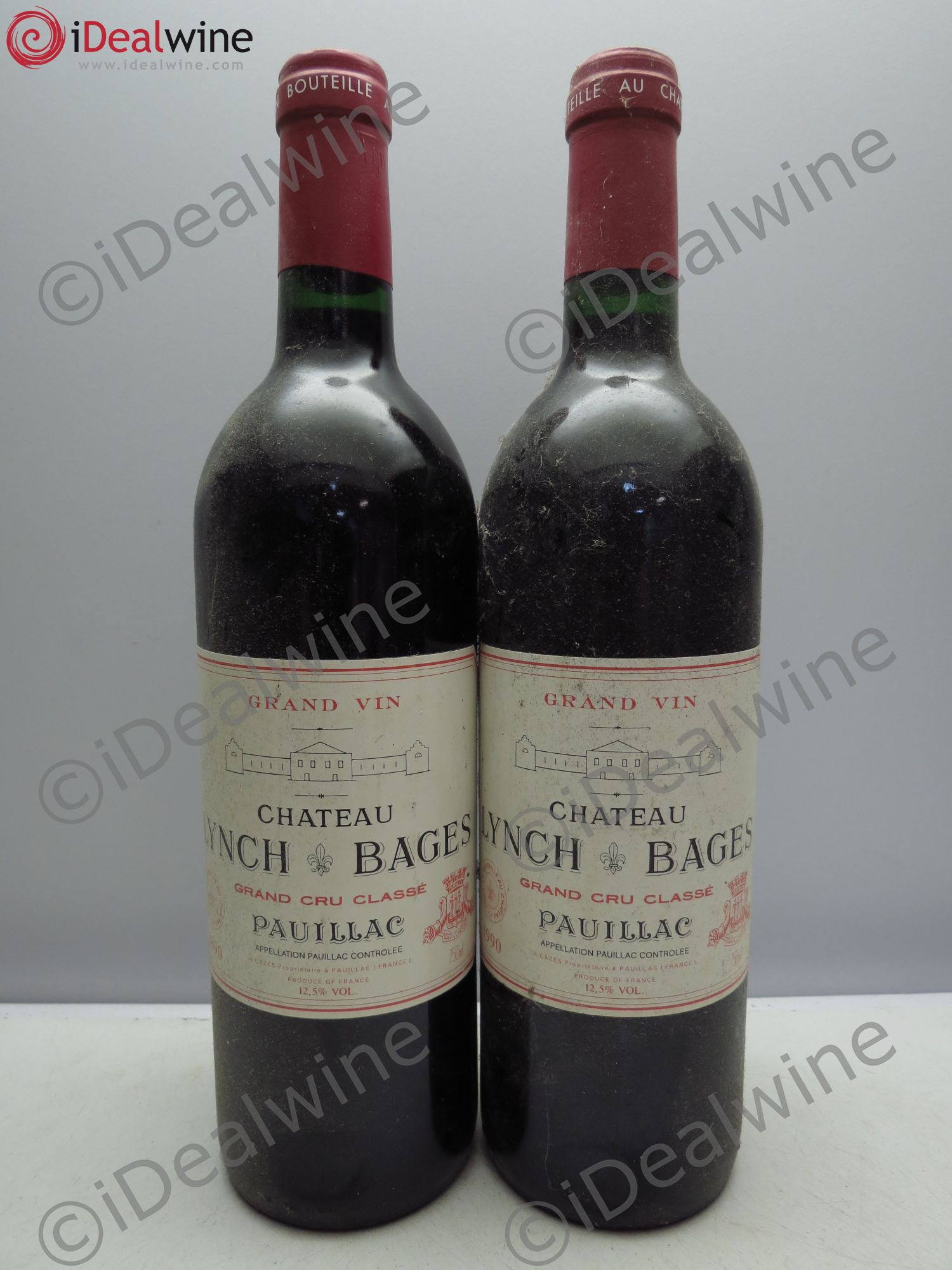 Château Lynch Bages 5ème Grand Cru Classé 1990 - Lot de 2 bouteilles - 0