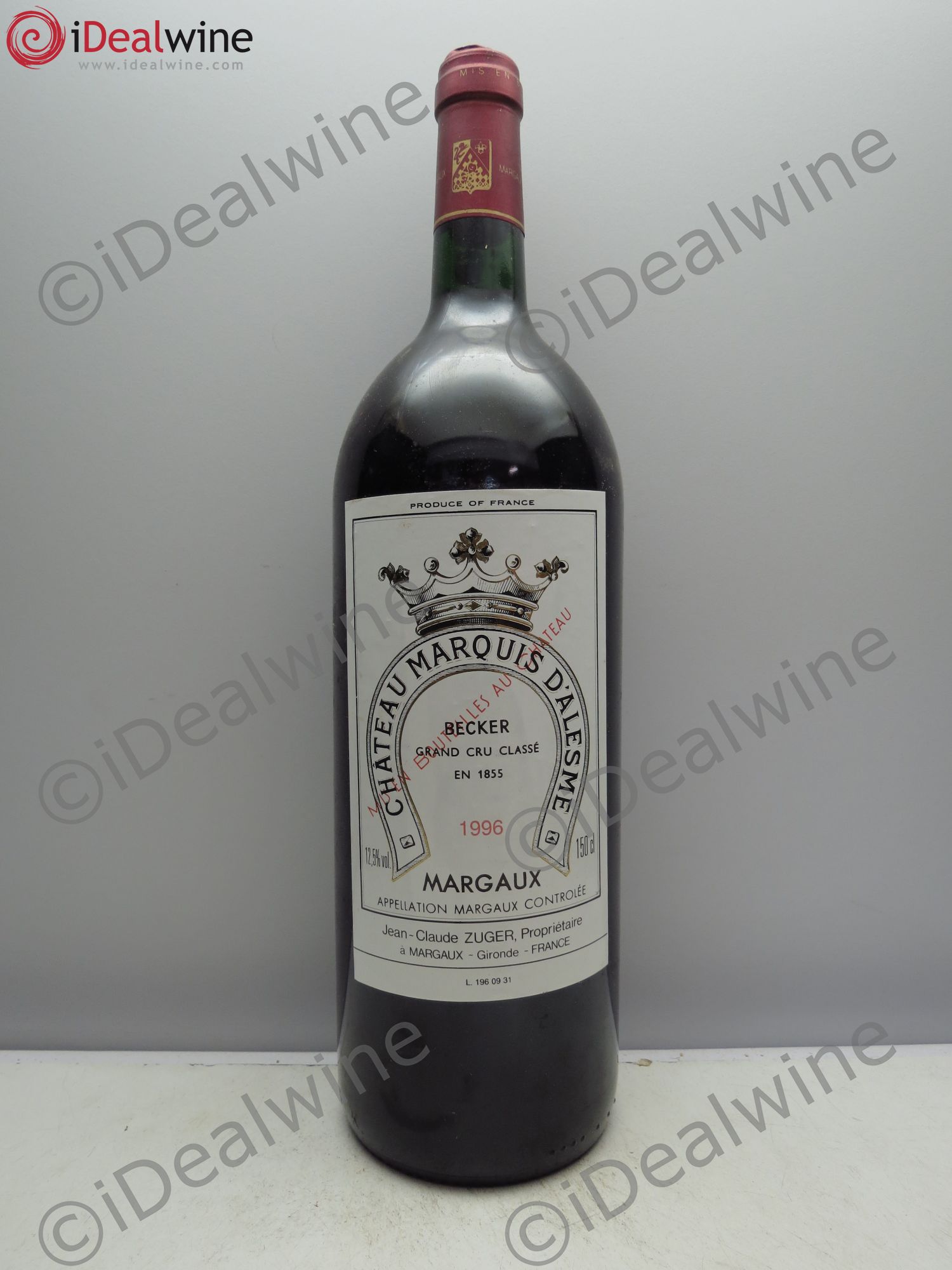 Château Marquis d'Alesme 1996 - Lot de 1 magnum - 0