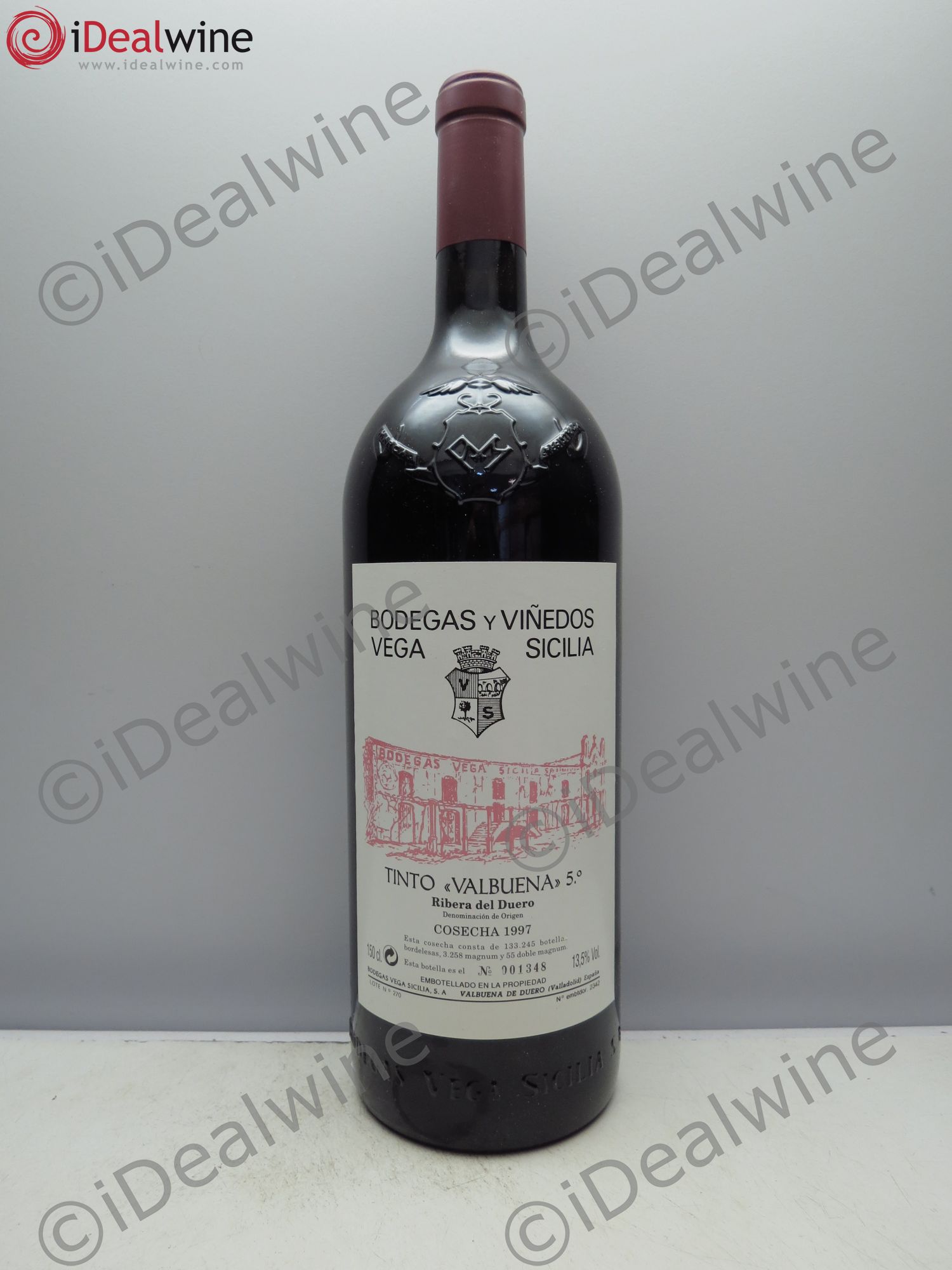 Ribera Del Duero DO Vega Sicilia Valbuena 5 ano Famille Alvarez 1997 - Lot de 1 magnum - 0